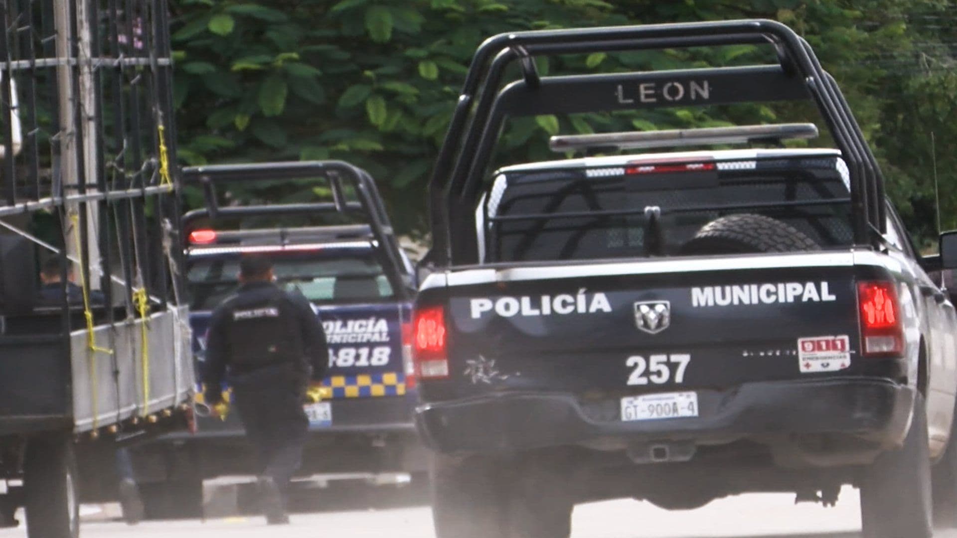 La zona fue resguardada por elementos de Seguridad.