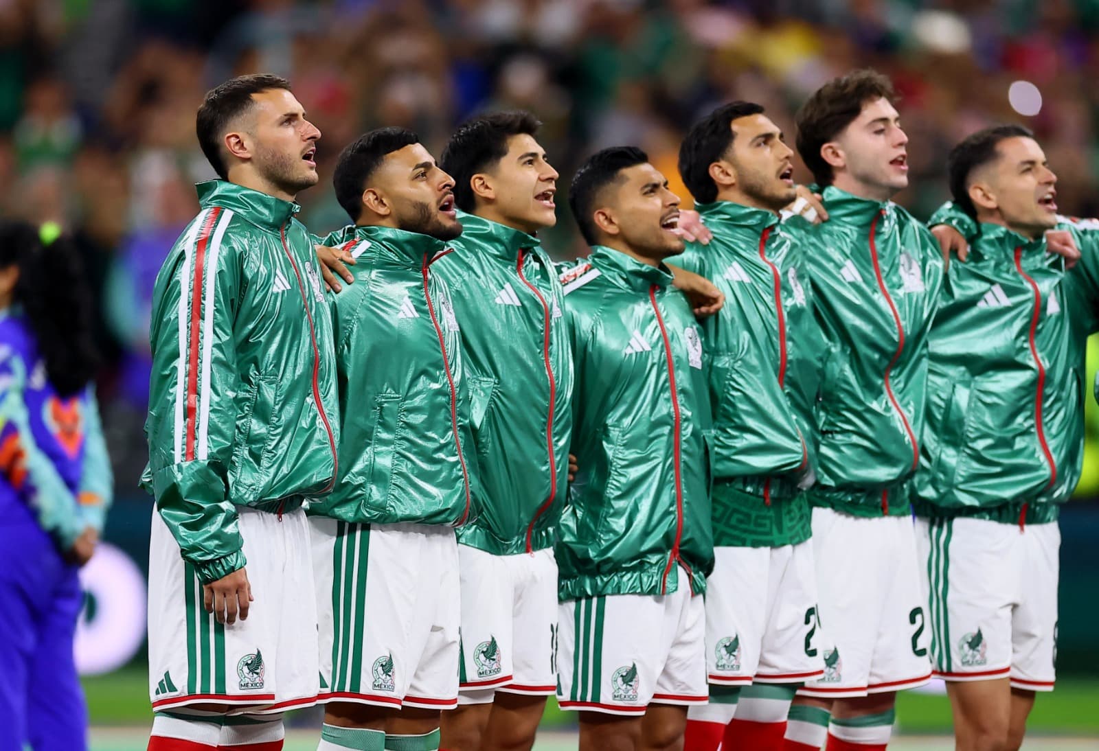 Selección Mexicana entona Himno Nacional