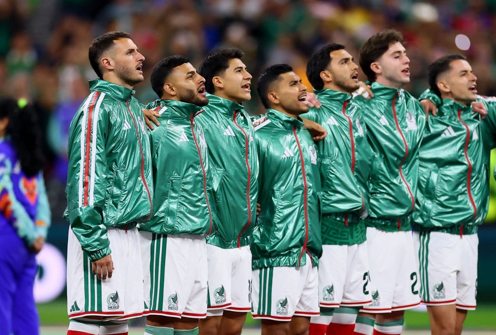 Selección Mexicana entona Himno Nacional