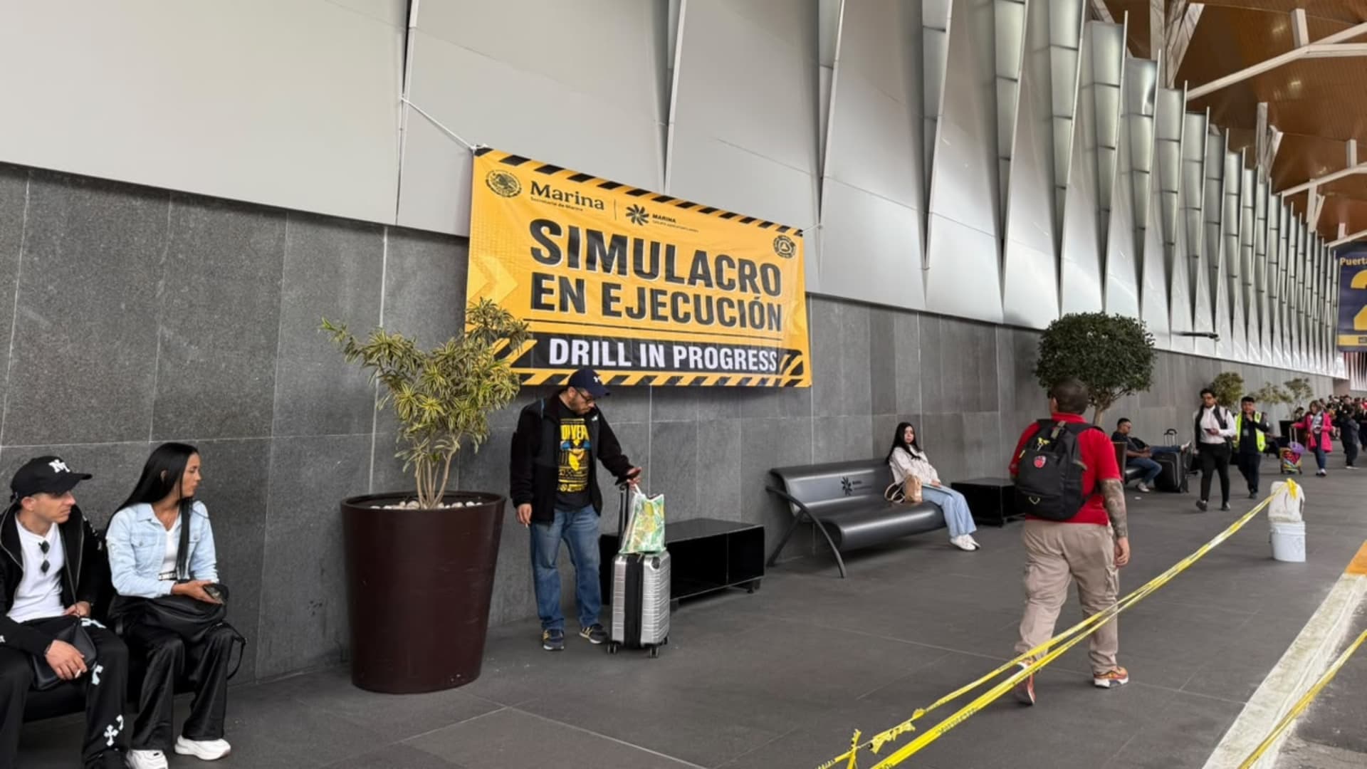 Simulacro en ejecución