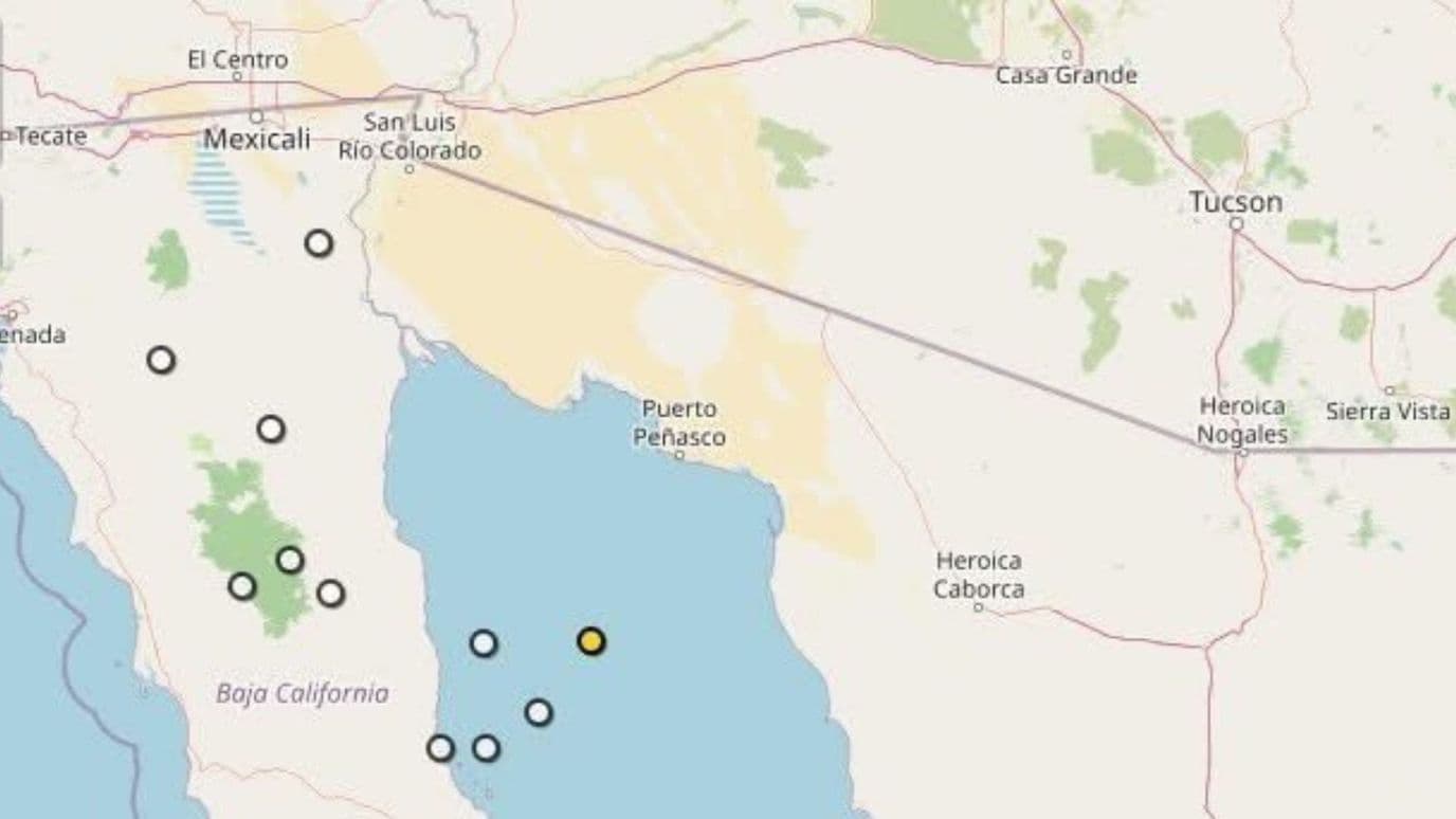 Sismo de 3.8 al Suroeste de Puerto Peñasco; Protección Civil No Reporta Daños