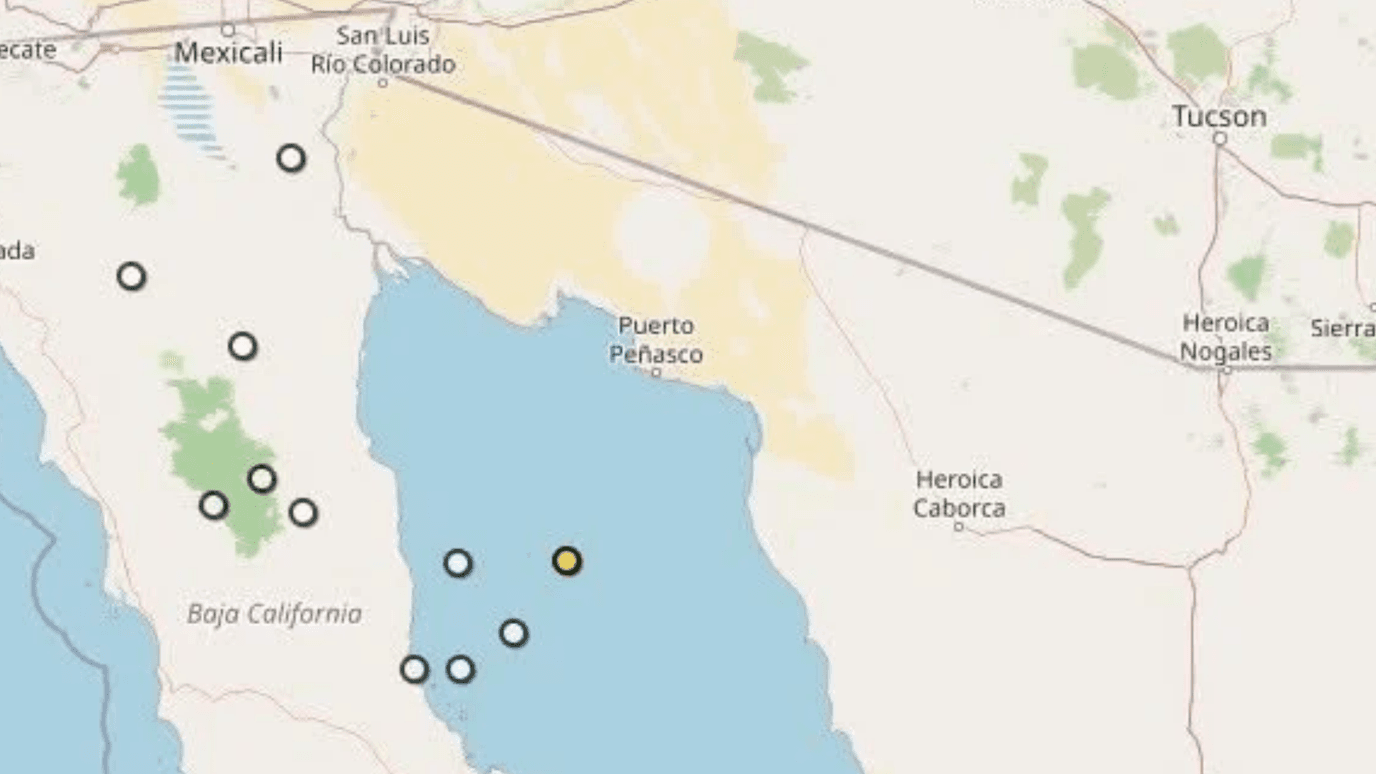 Se Registraron 3 Sismos en Puerto Peñasco; PC No Reporta Daños ni Afectaciones