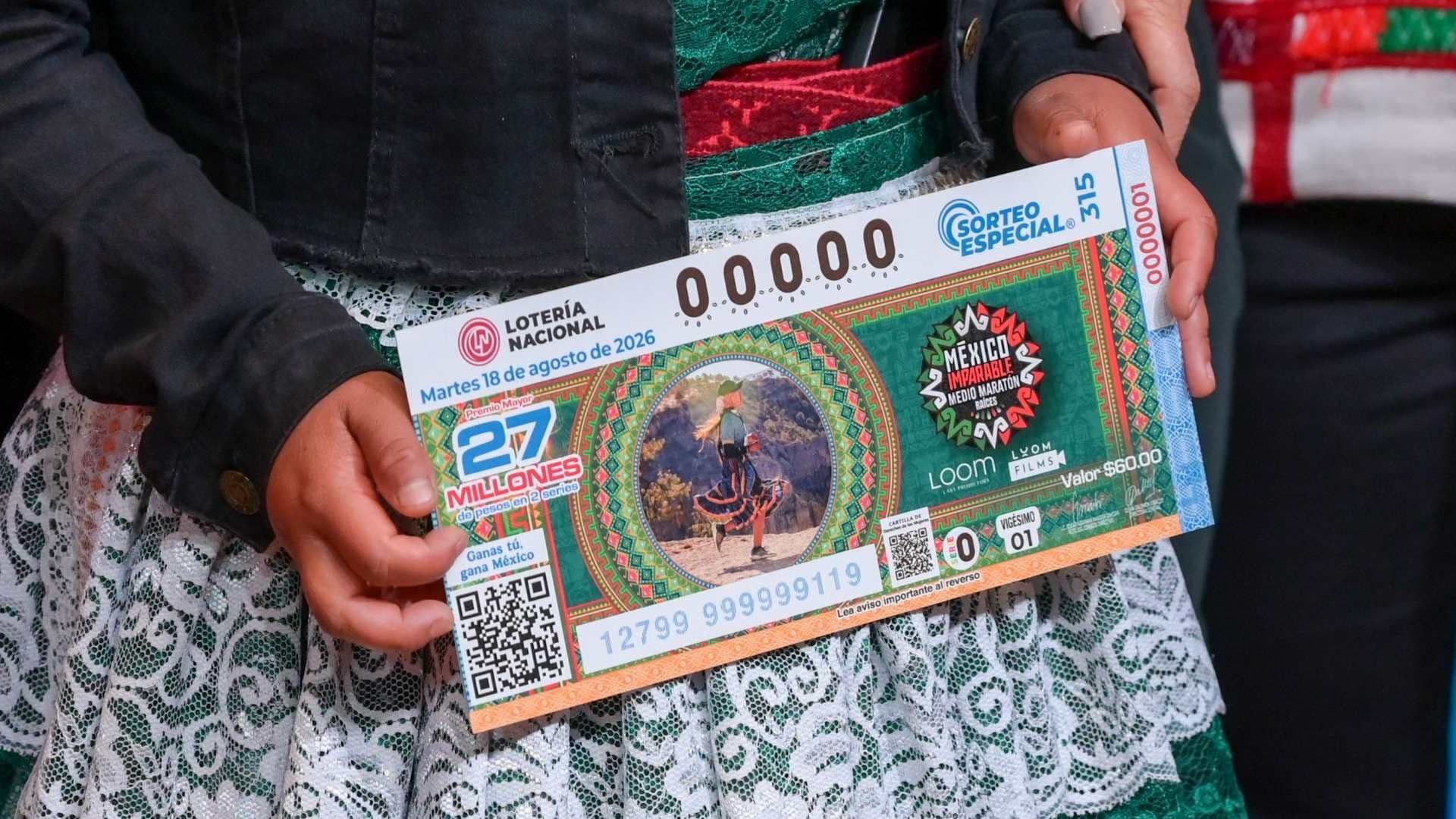 Billete Sorteo Lotería Nacional Agosto 2026.
