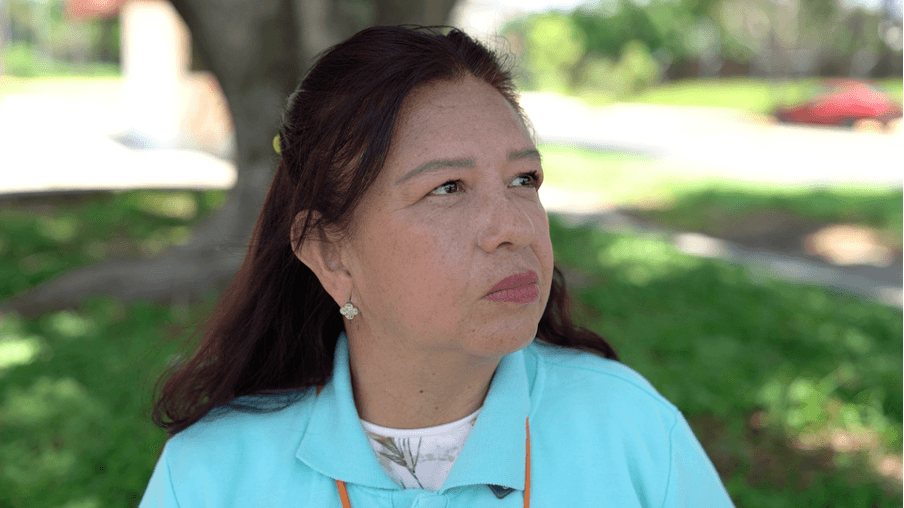 Angélica Almanza, vocera del Colectivo Ángeles de Pie Por Ti, en Salvatierra, Guanajuato. Foto: Daniel Carranza.
