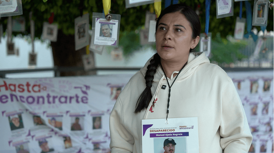Bibiana Mendoza, vocera del Colectivo Hasta Encontrarte, en Guanajuato. Foto: Daniel Carranza.