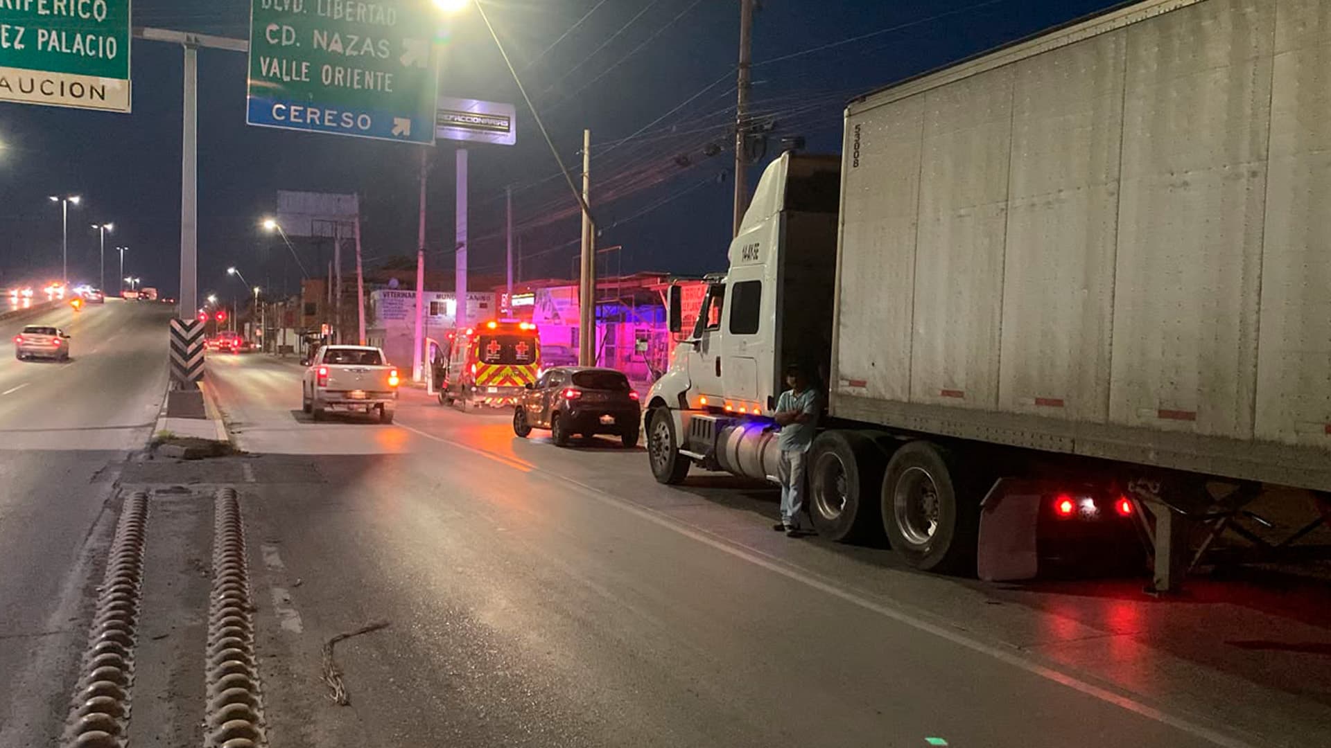 El accidente se registró a la altura del campo militar en la colonia La Amistad