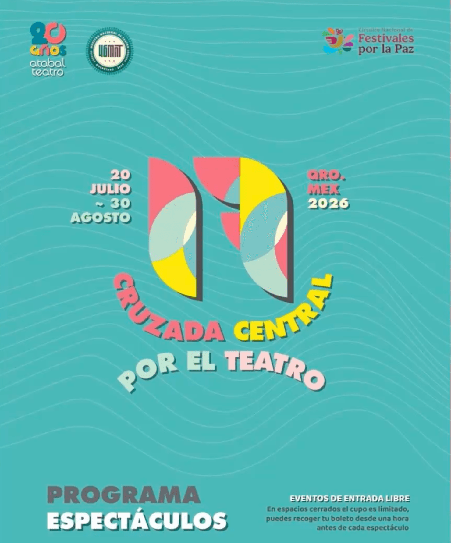 Teatro Gratuito Llega a Diversos Foros de Querétaro