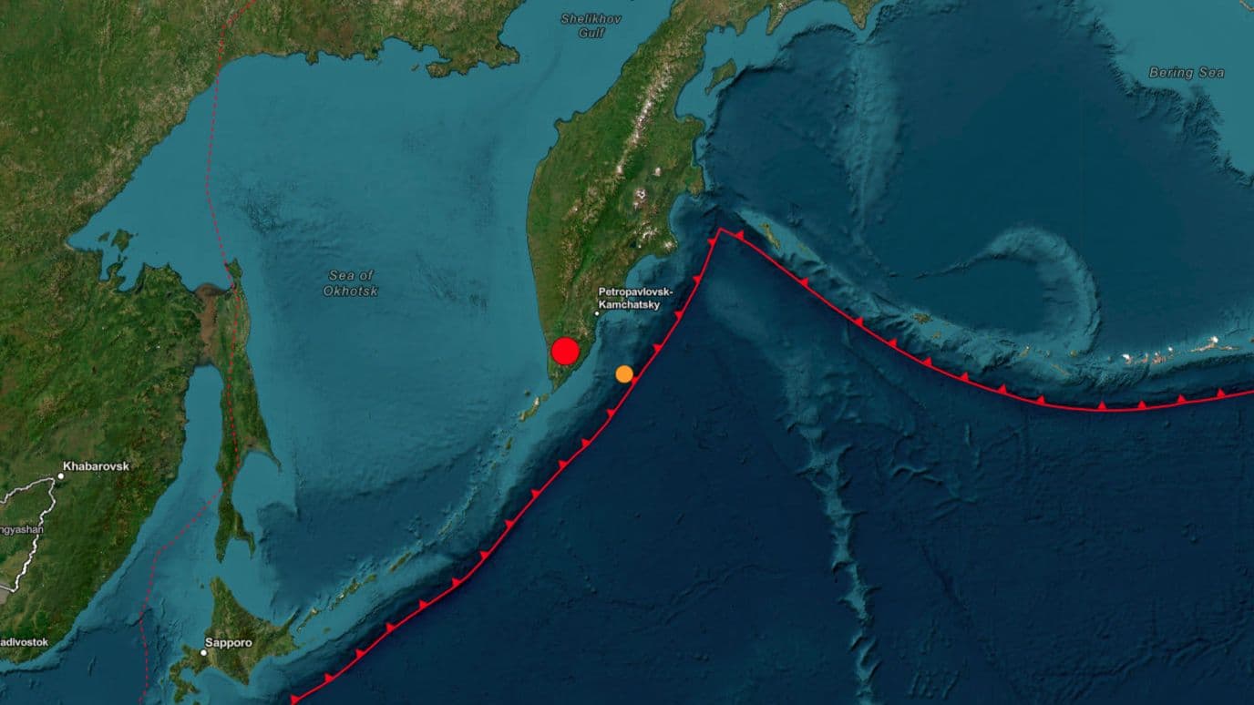 Terremoto en Rusia. USGS