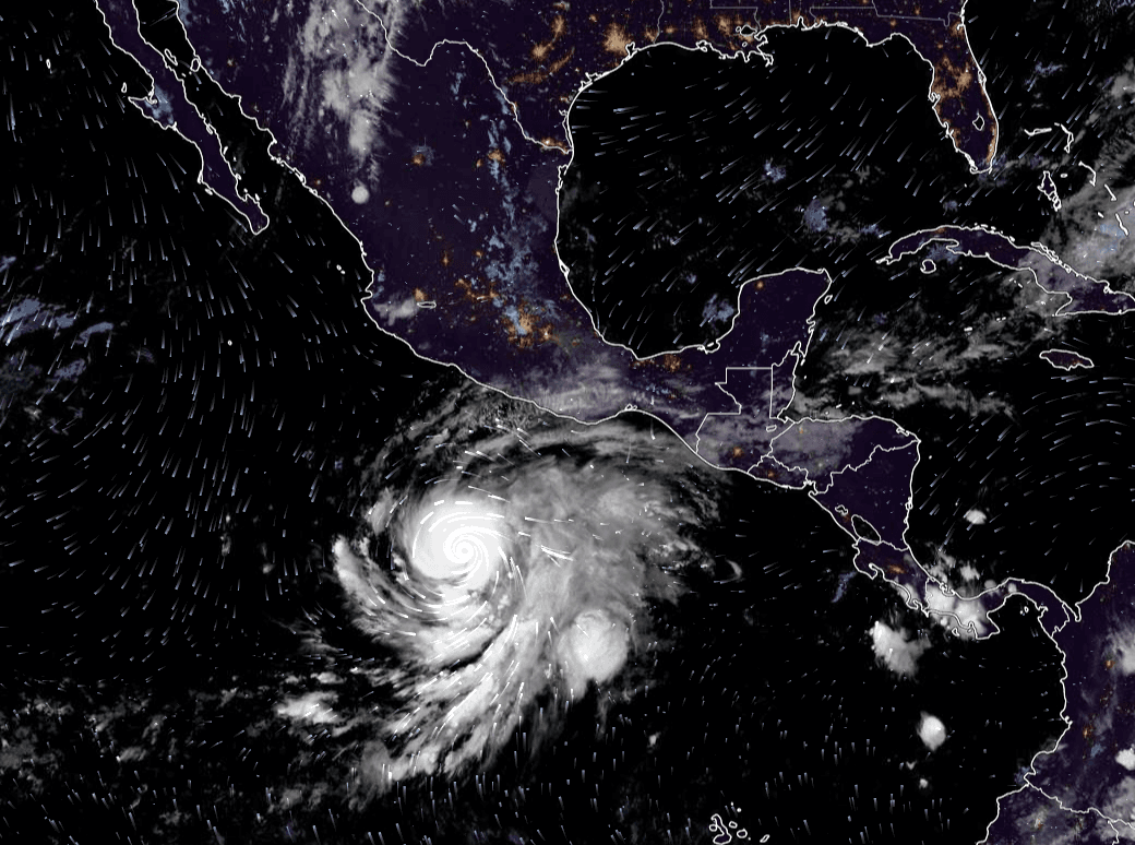La tormenta tropical Vance. Foto: Zoom Earth