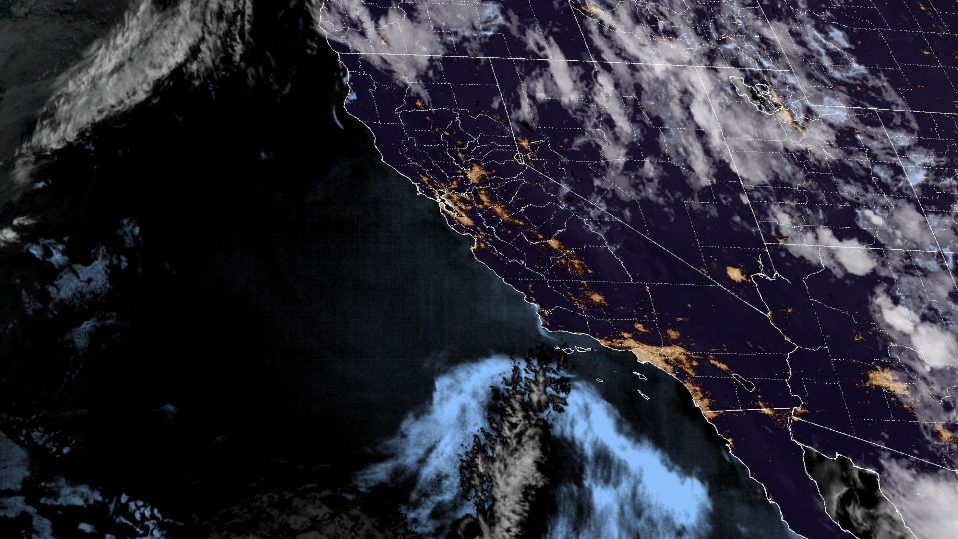 Trayectoria de Elida por el Pacífico. Foto: NOAA