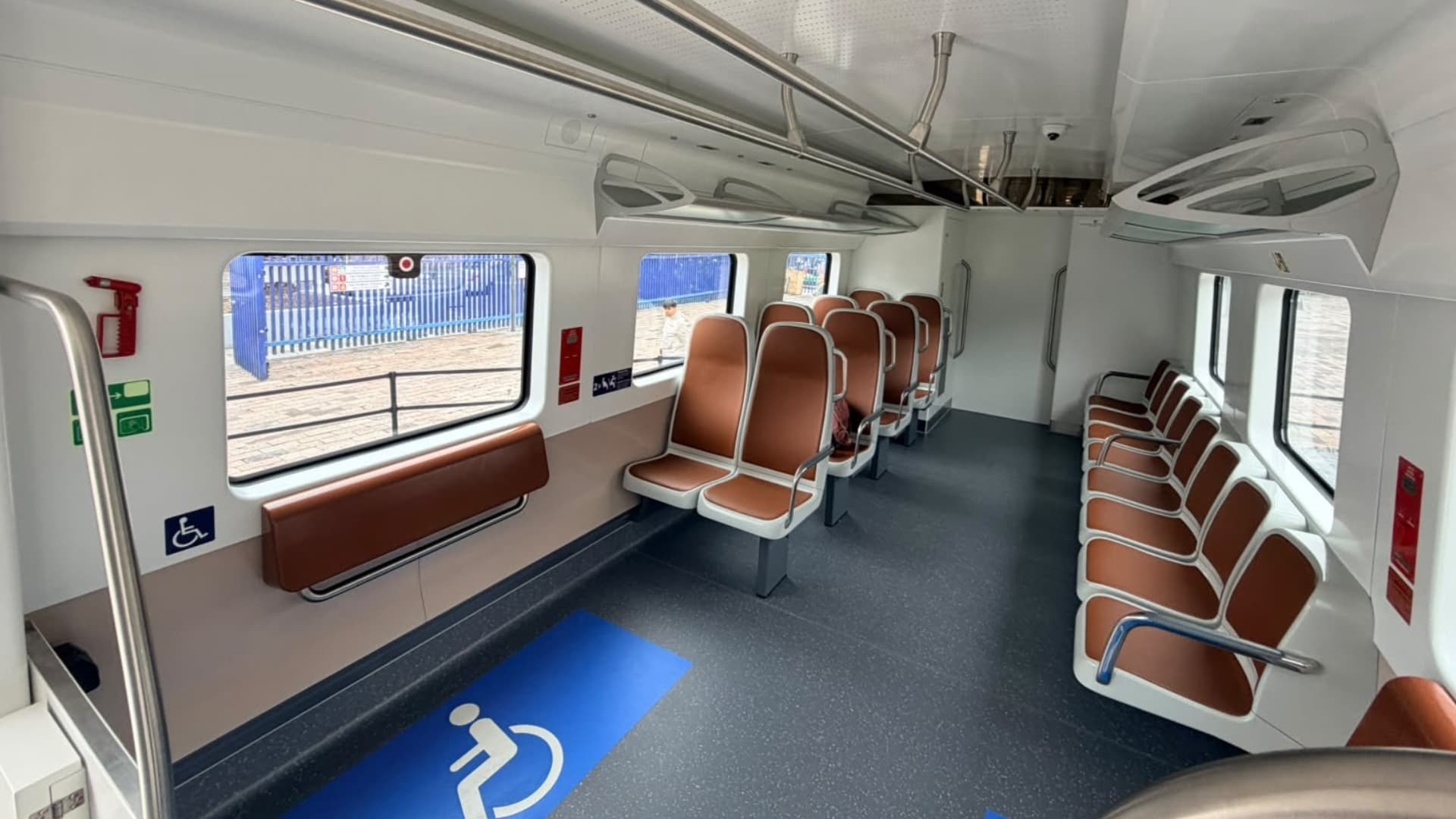 Así serán los trenes por dentro. Foto: Gobierno de México