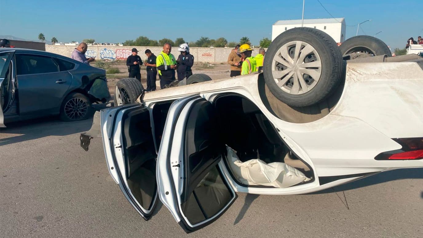 El accidente se registró la mañana de este martes sobre el bulevar Efraín López Sánchez