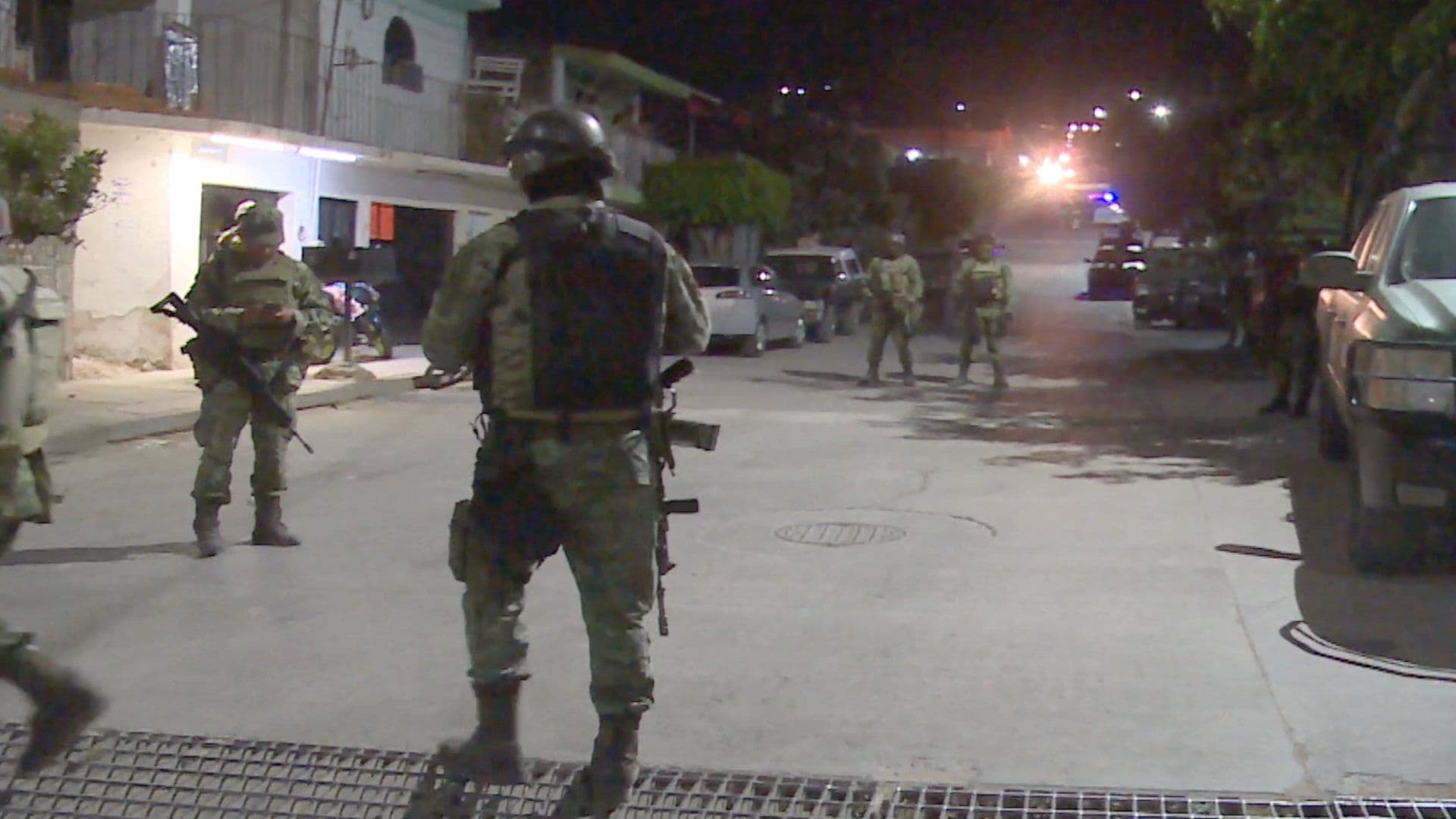 La zona fue resguardada por la Guardia Nacional.