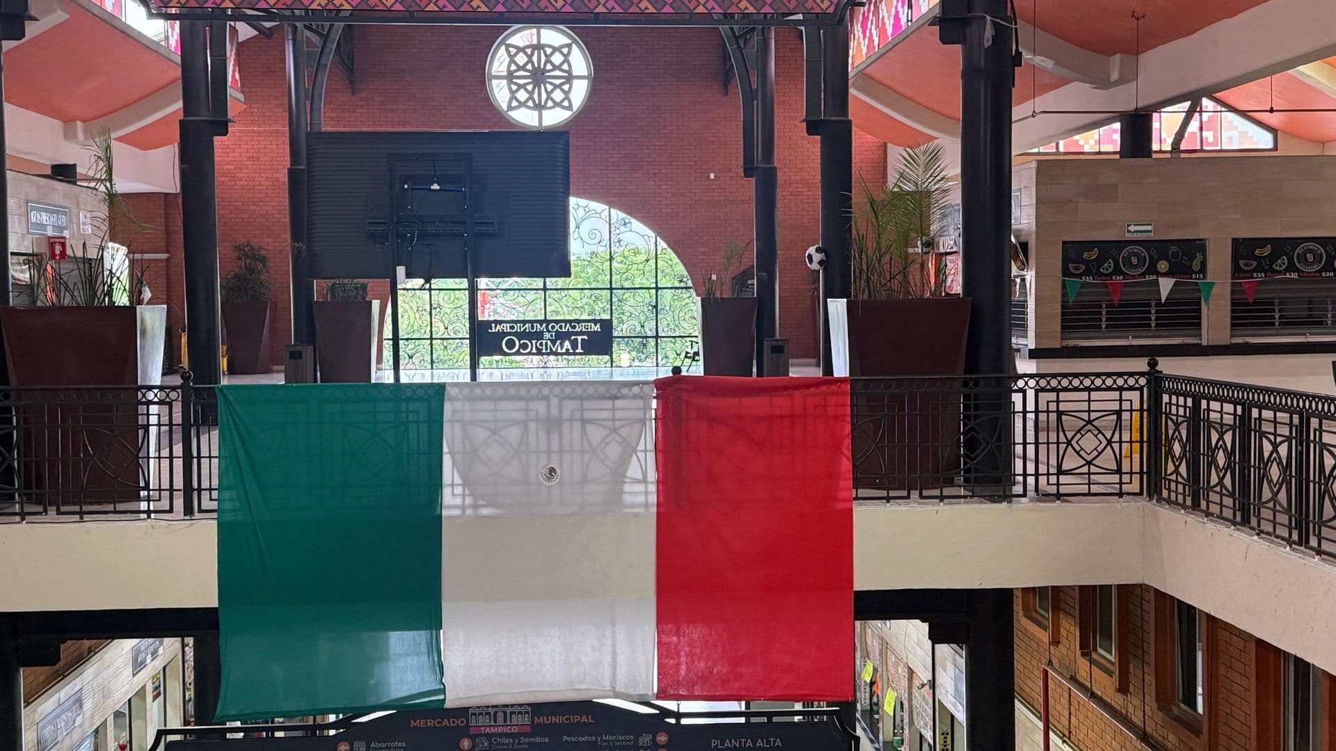 Bandera de México en Tampico
