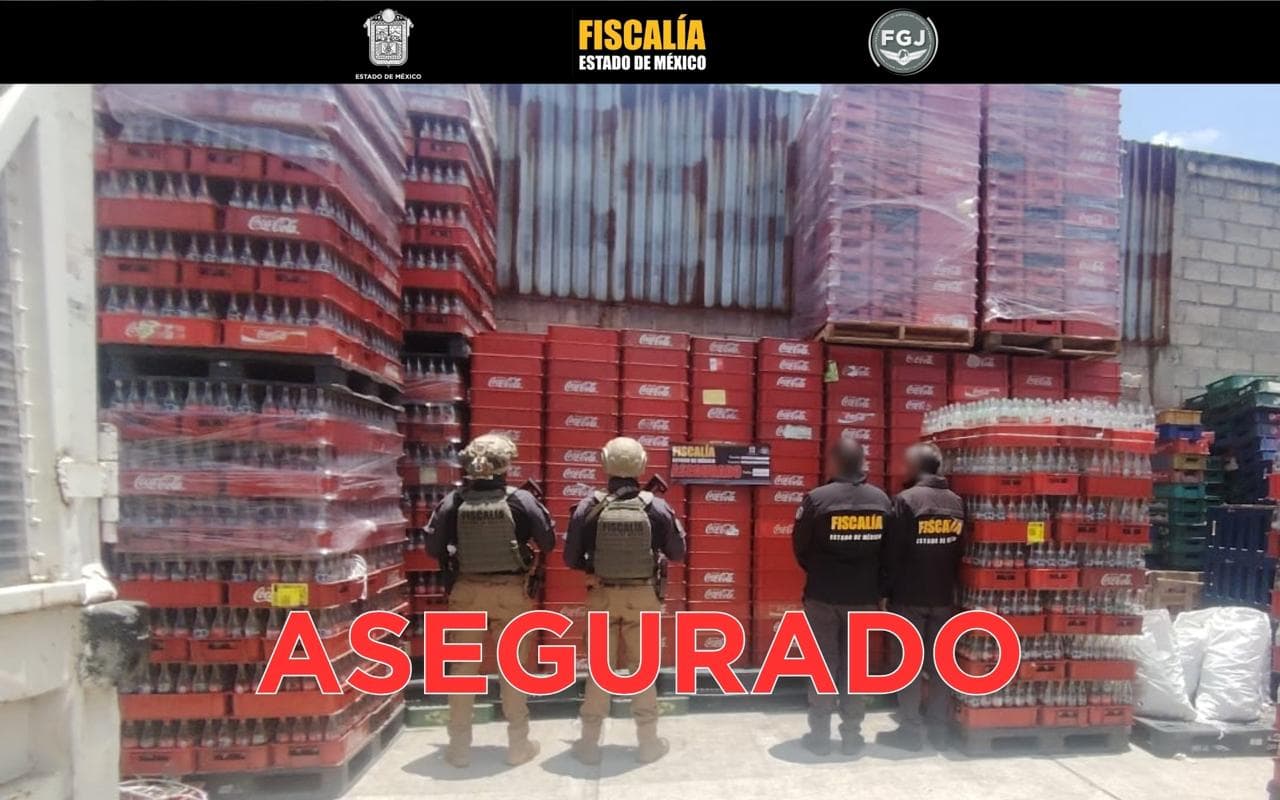 Robo de 249 mil envases de refrescos en Edomex