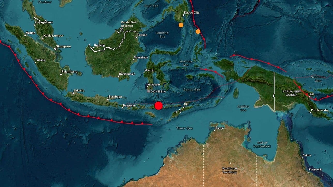 Sismo en Indonesia