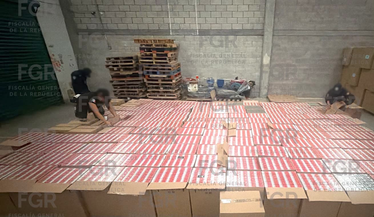 Cigarros asegurados en fábrica clandestina