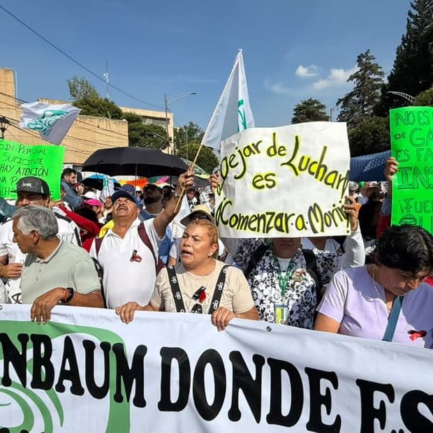Megamarcha del IMSS hoy