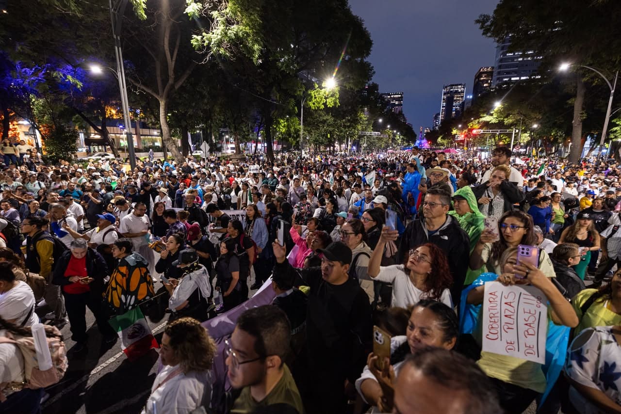 Marcha IMSS hoy en CDMX