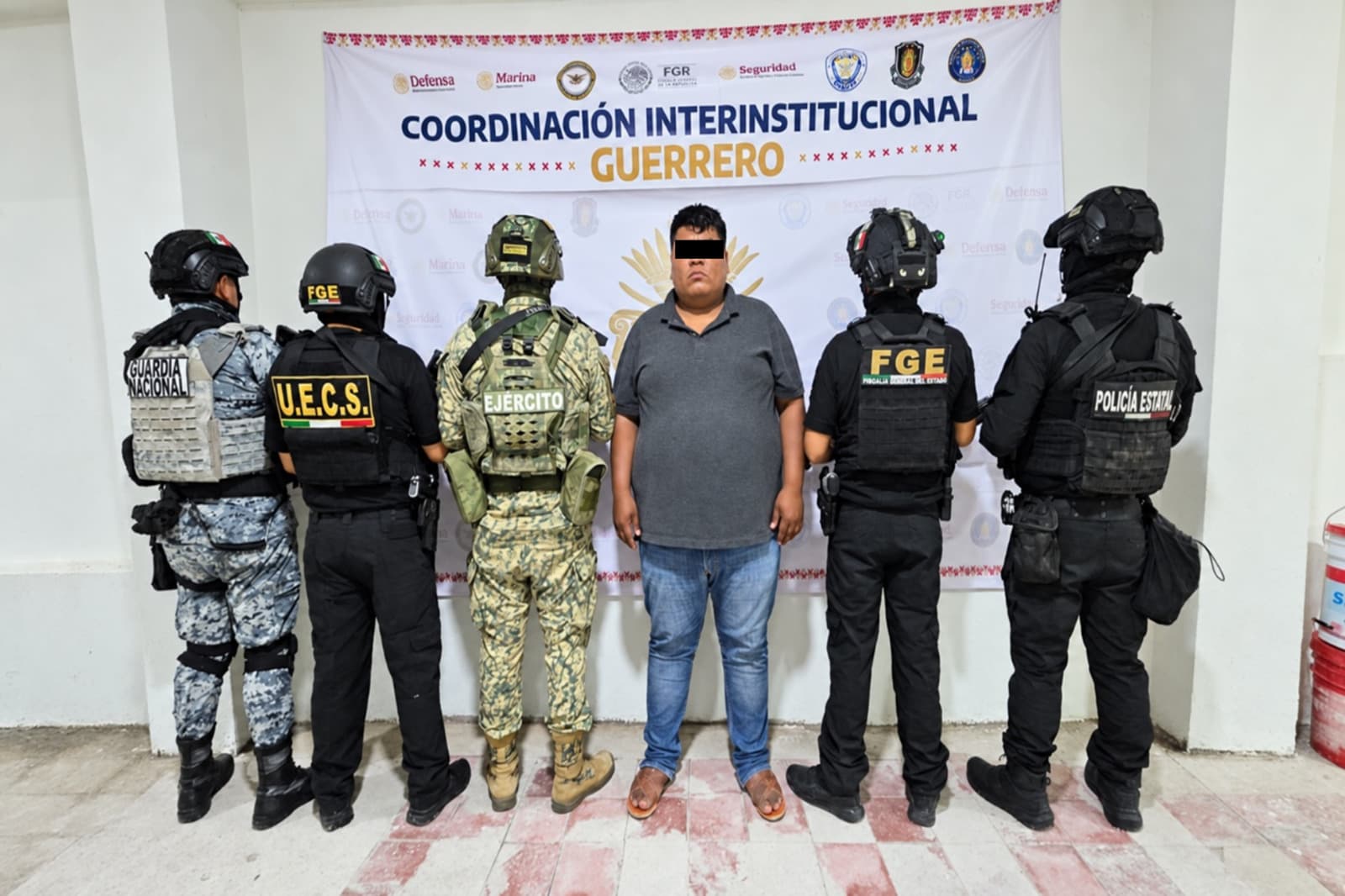 Jefe de plaza de Los Tlacos detenido en Guerrero detenido