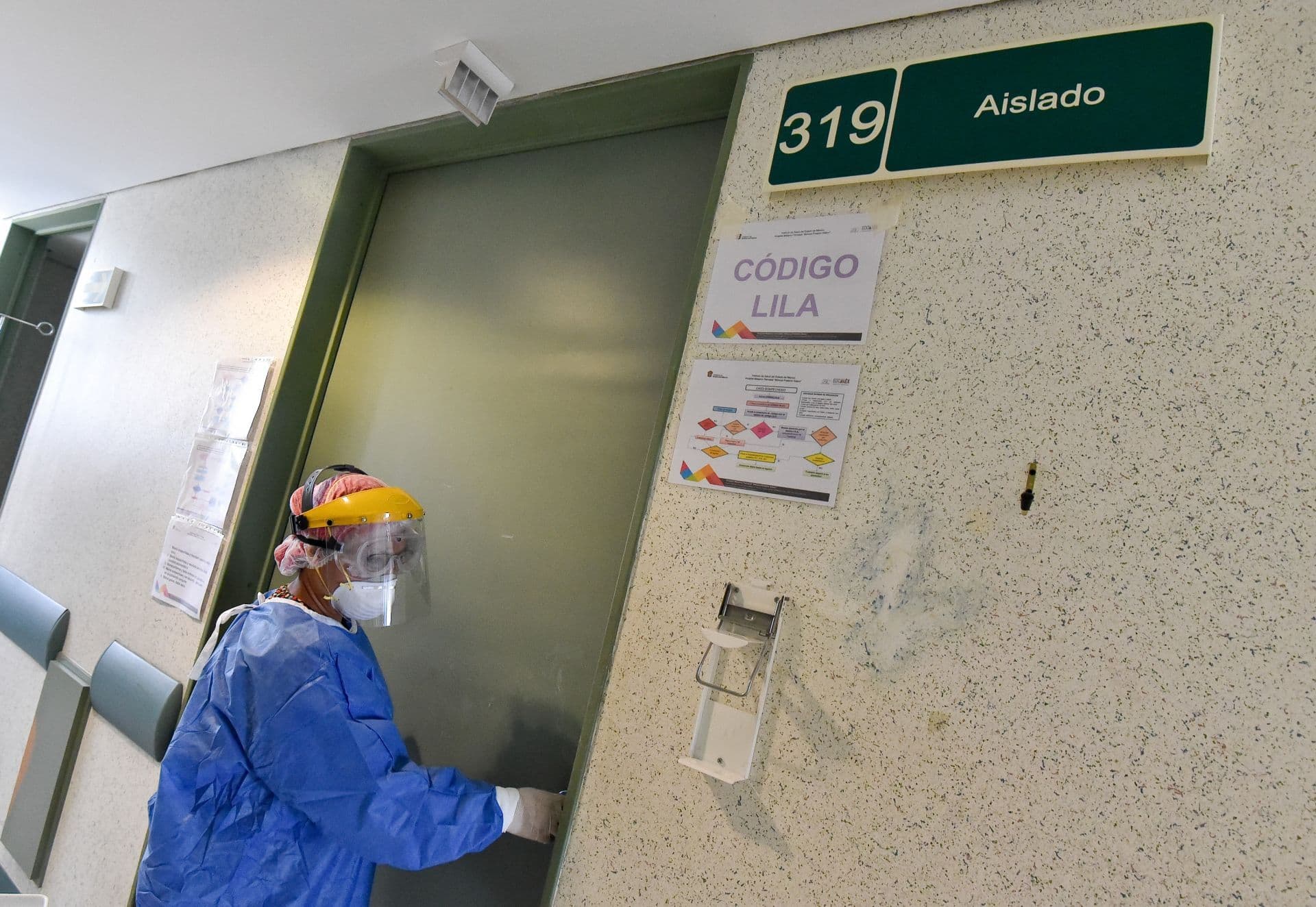 Zona aislada en Hospital del IMSS