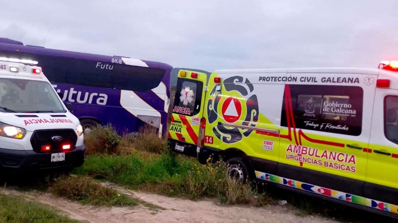 Accidente de autobús Futura en Galeana
