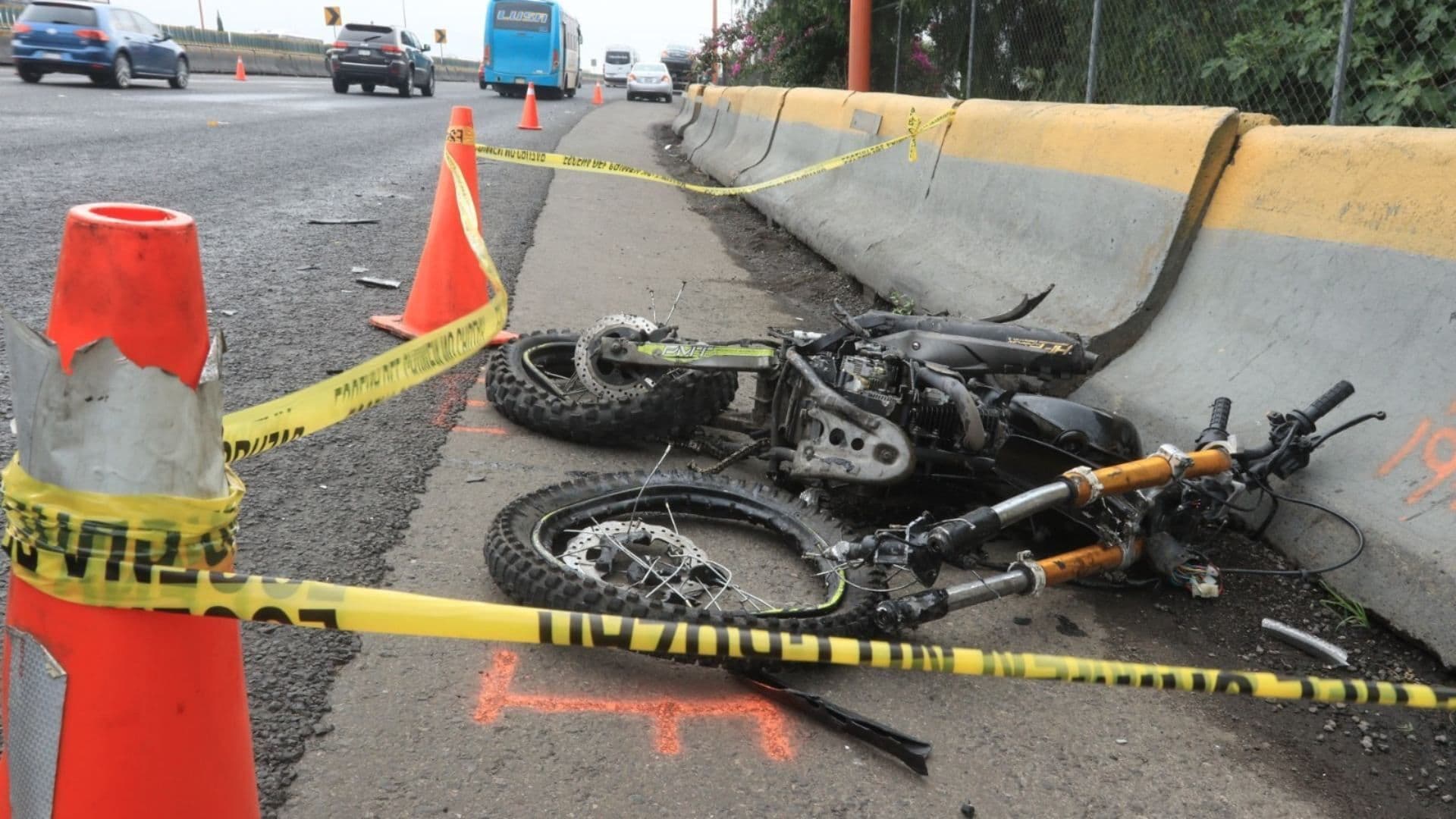 La Pera es una zona de constantes accidentes de motociclistas. Foto: Cuartoscuro | Ilustrativa