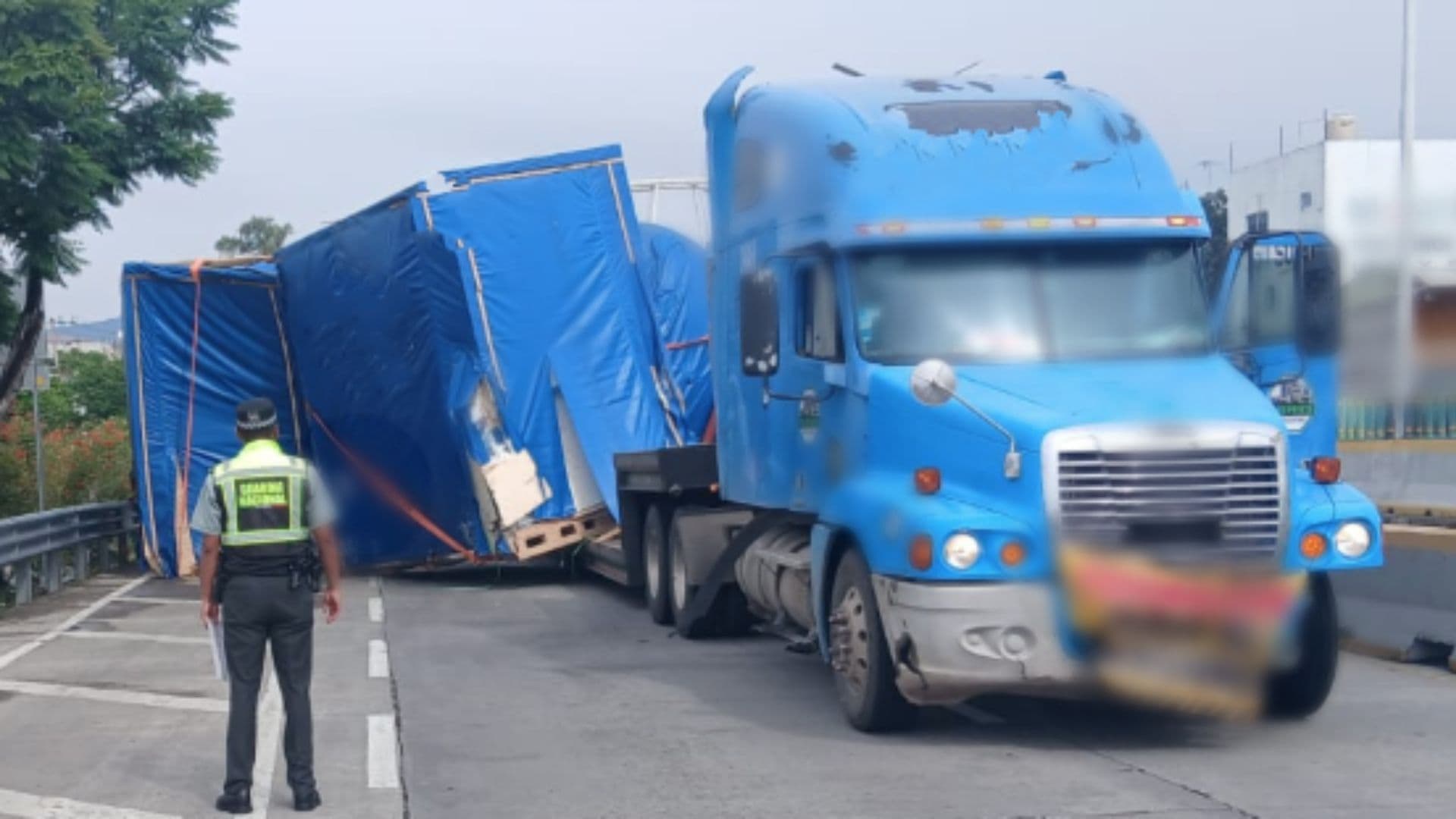 Accidente en la autopista México-Cuernavaca.