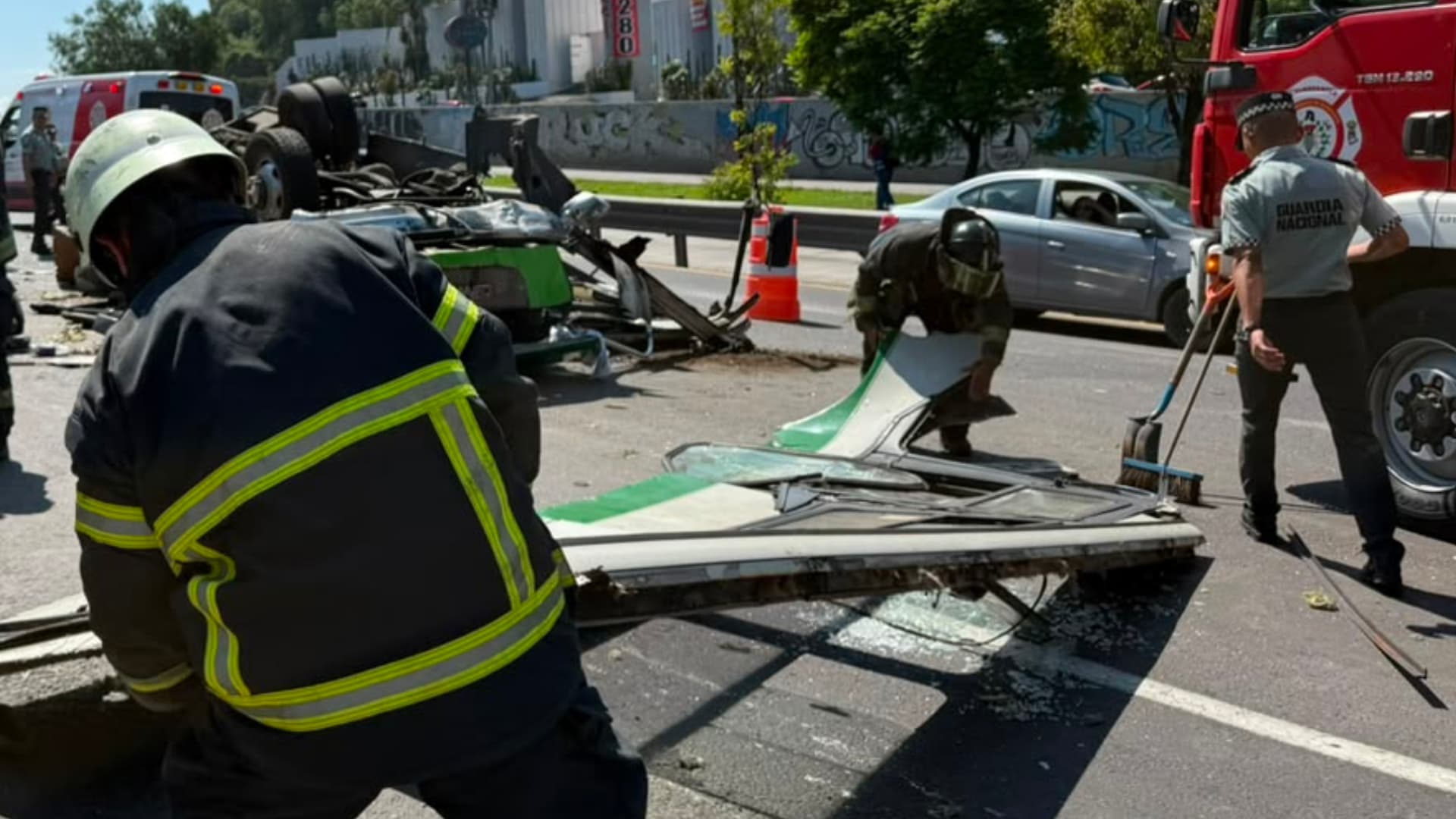 Accidente en la México-Pachuca.
