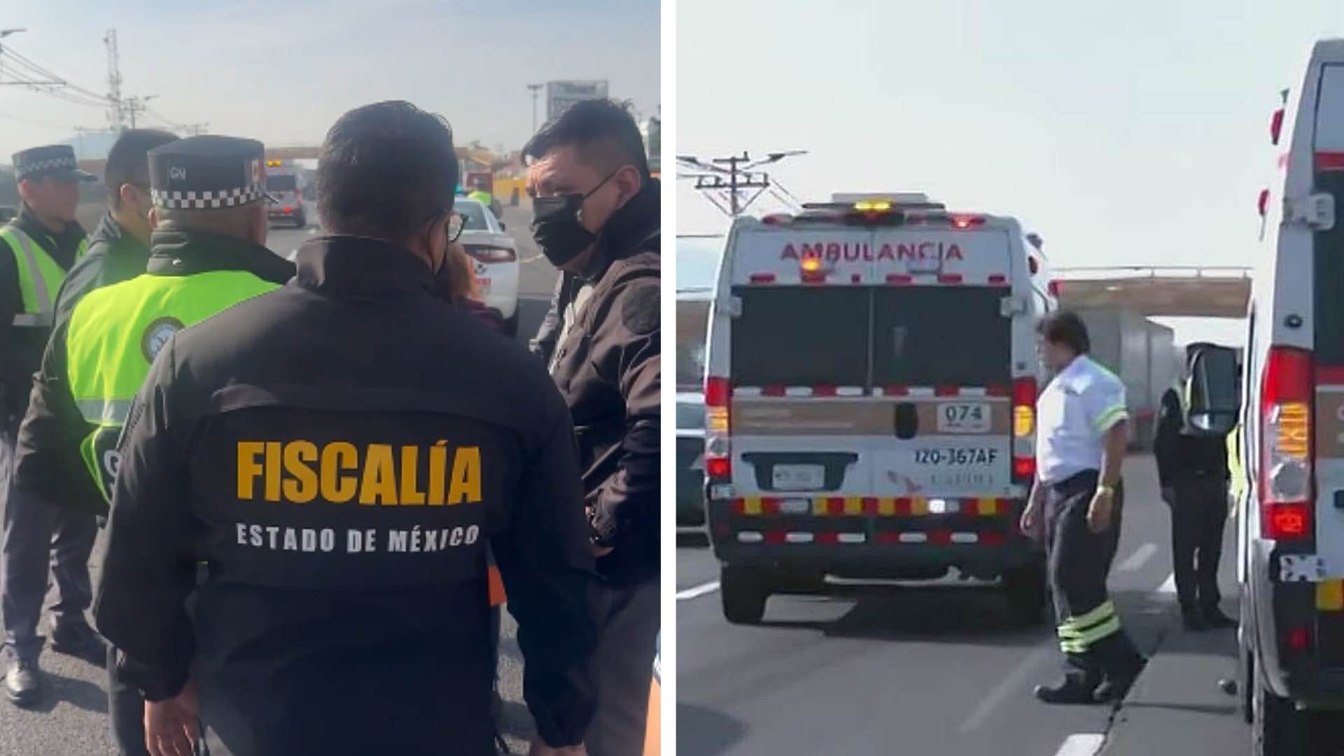 Accidente en el Edomex, en la autopista México-Puebla. Foto: N+