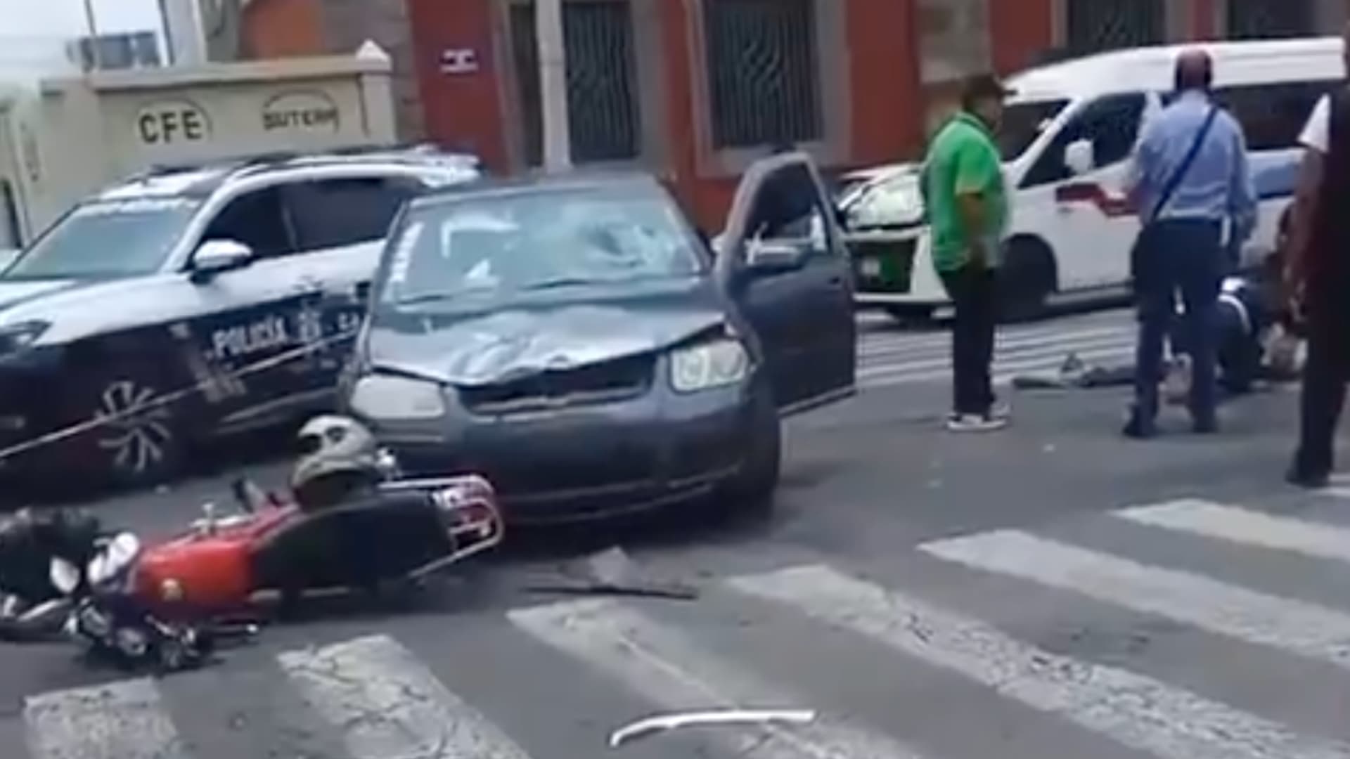 Motociclista atropellado en la ciudad de Puebla