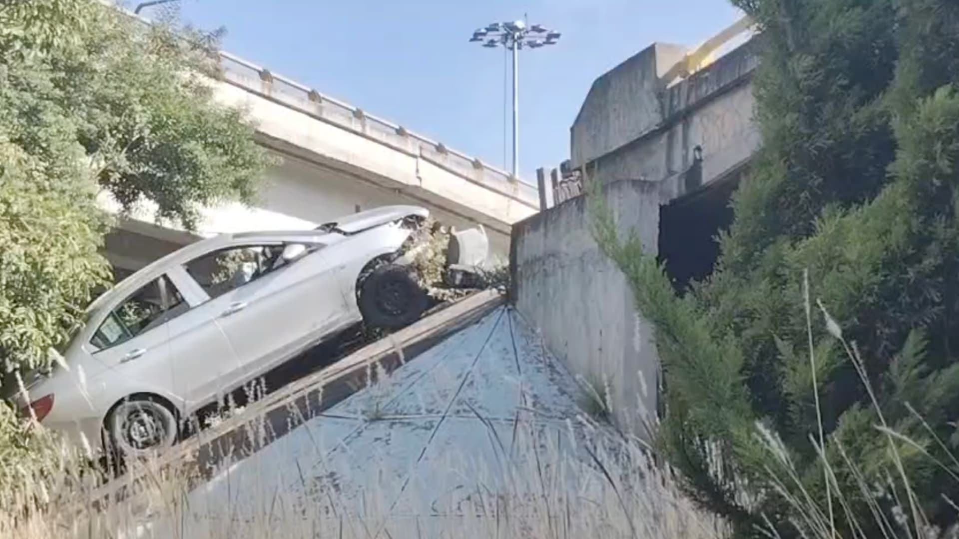 Percance vial e el Periférico Ecológico de Puebla.