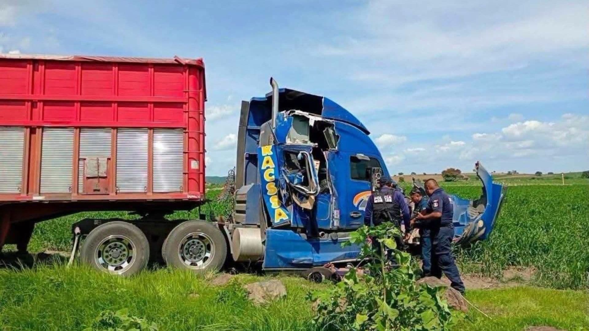 Accidente en la autopista Siglo XXI.