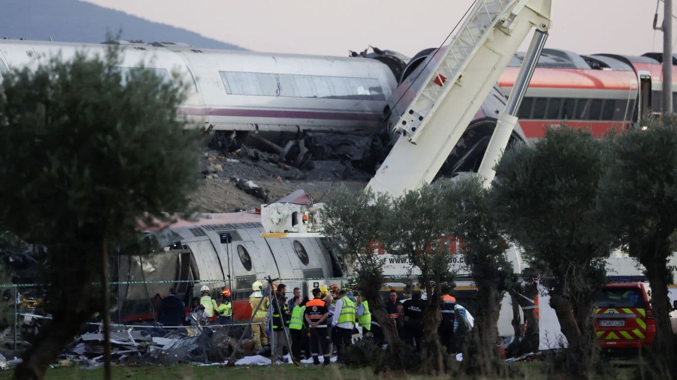 Accidente de trenes en Toledo, España
