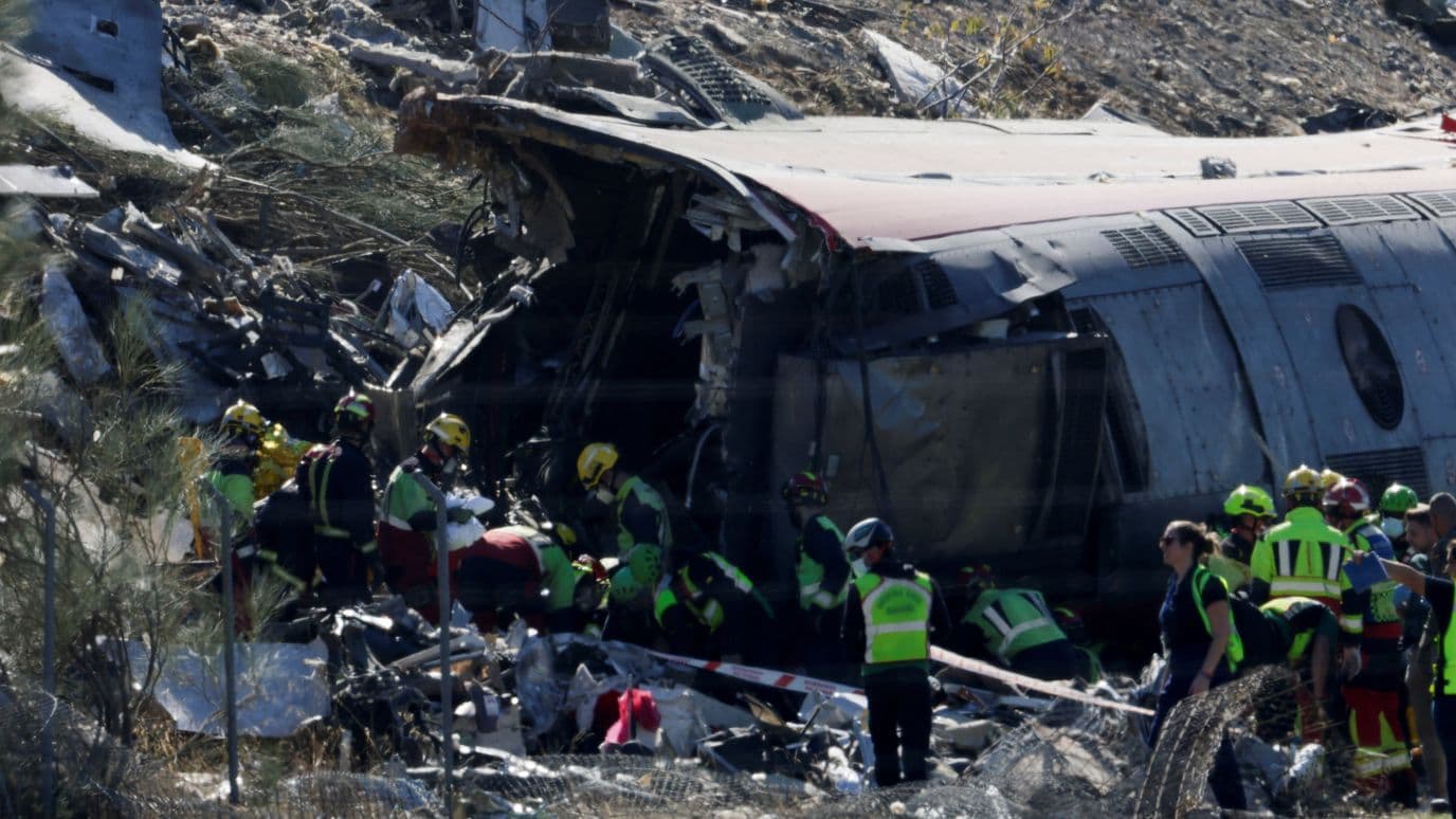 Accidente de trenes en Toledo, España