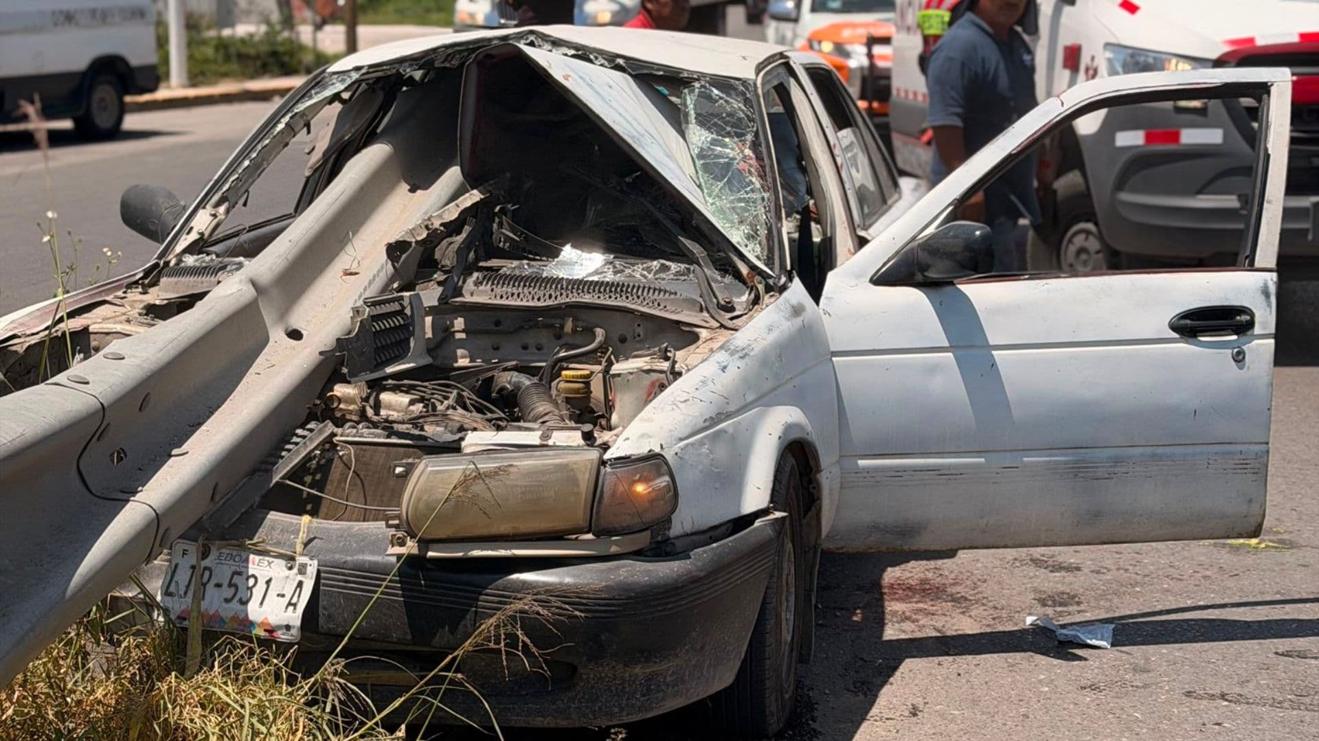 Accidente en la Vía Corta a Santa Ana.