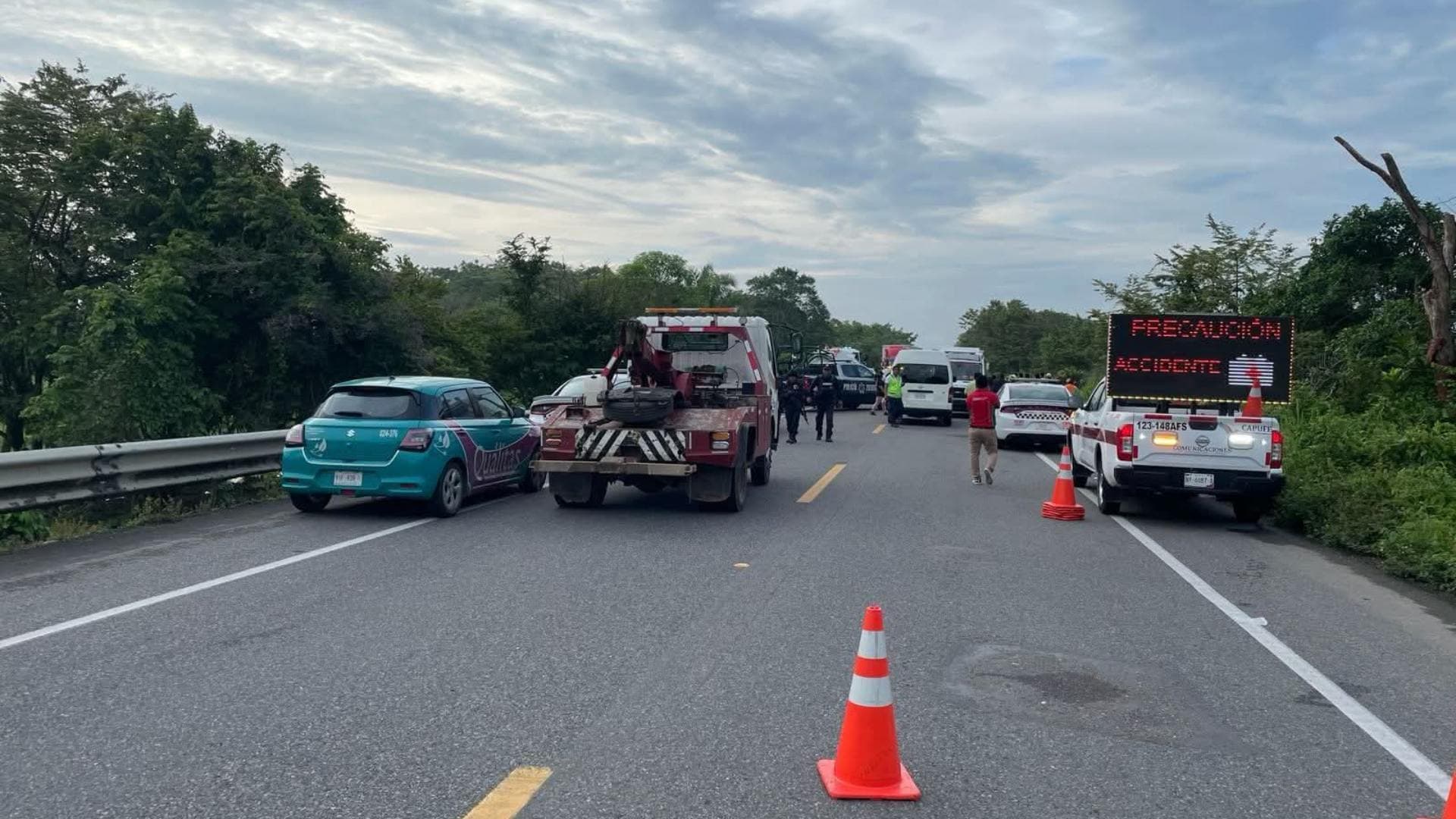 Accidente autopista Ocozocoautla - Las Choapas
