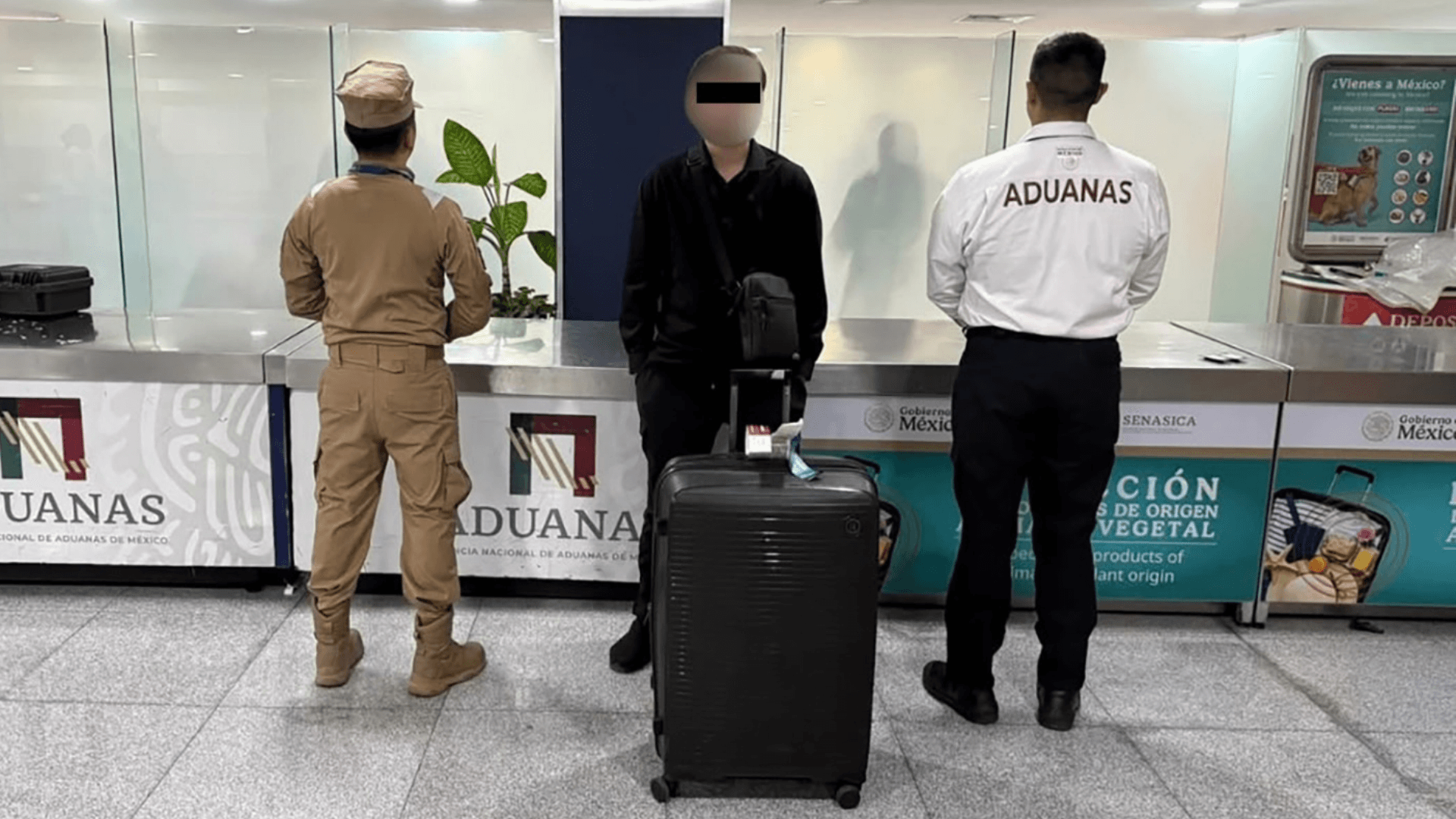 Cocaína localizada en el equipaje documentado