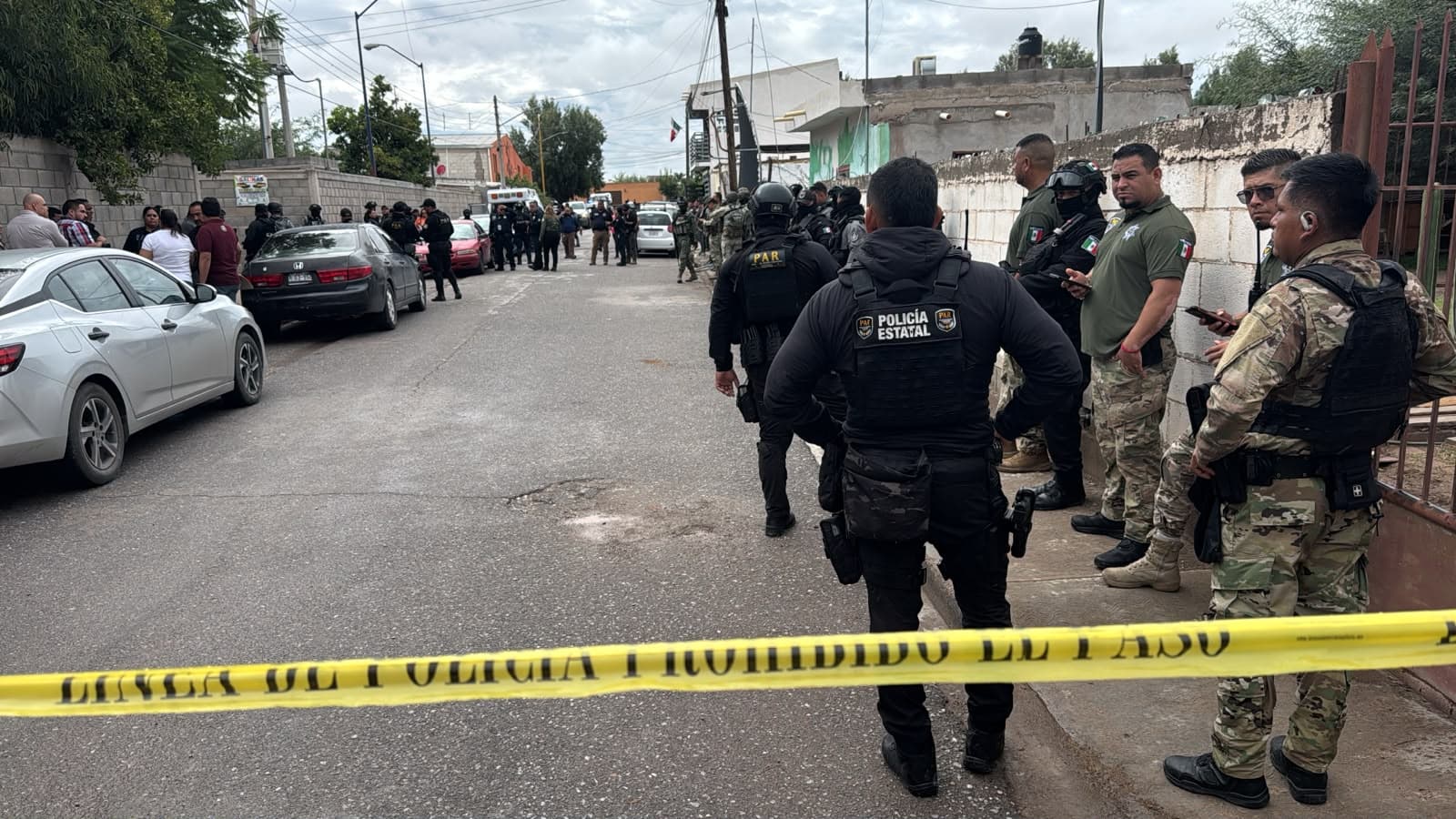 Elementos de la policía acudieron al lugar de los hechos