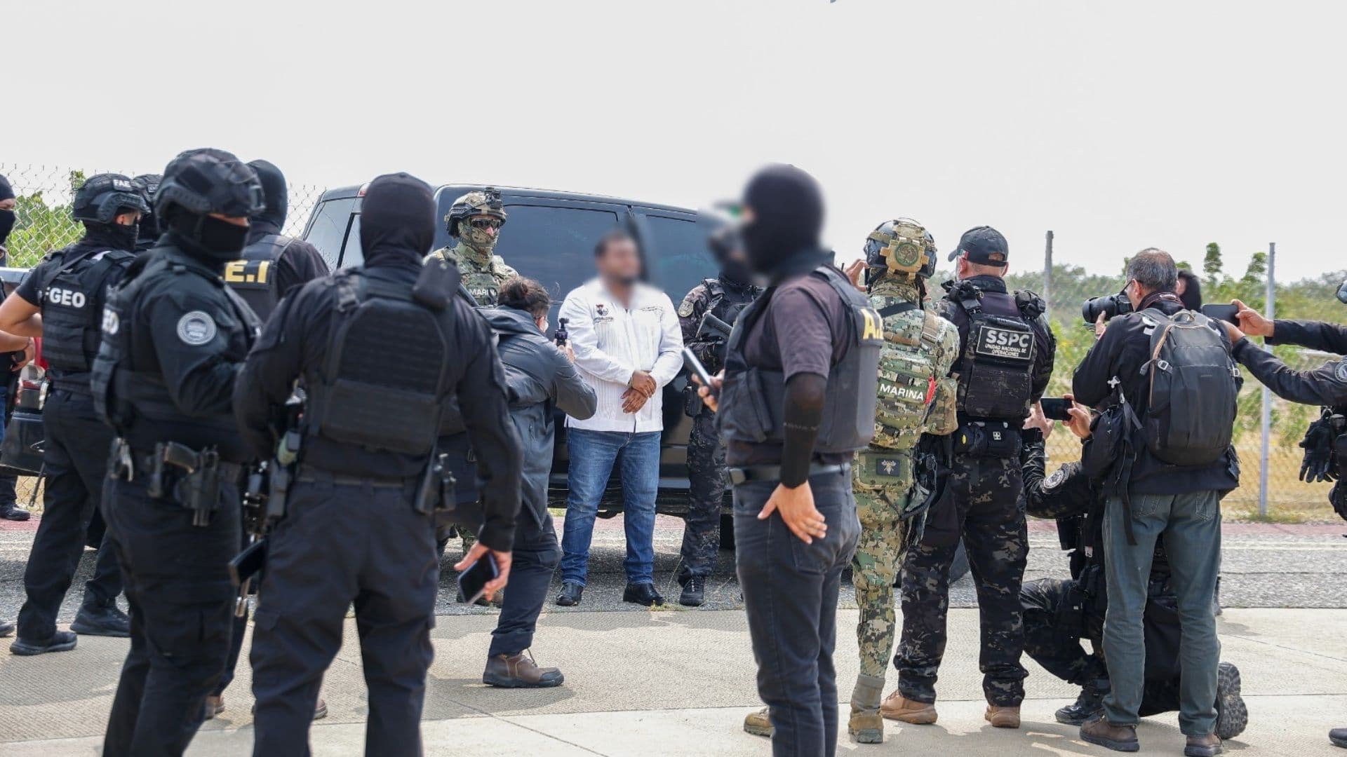 Detención de Miguel 'N', Presidente Municipal de Juchitán, Oaxaca