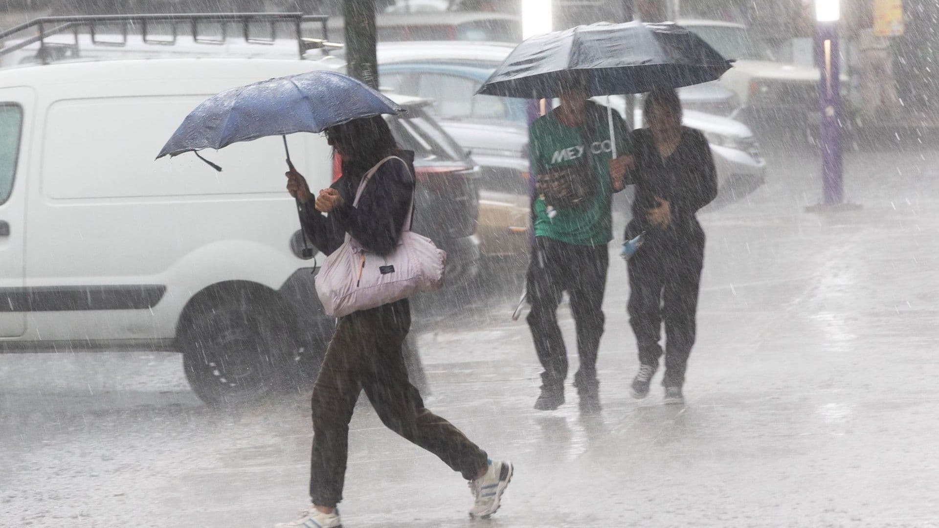 Fuertes lluvias en la CDMX