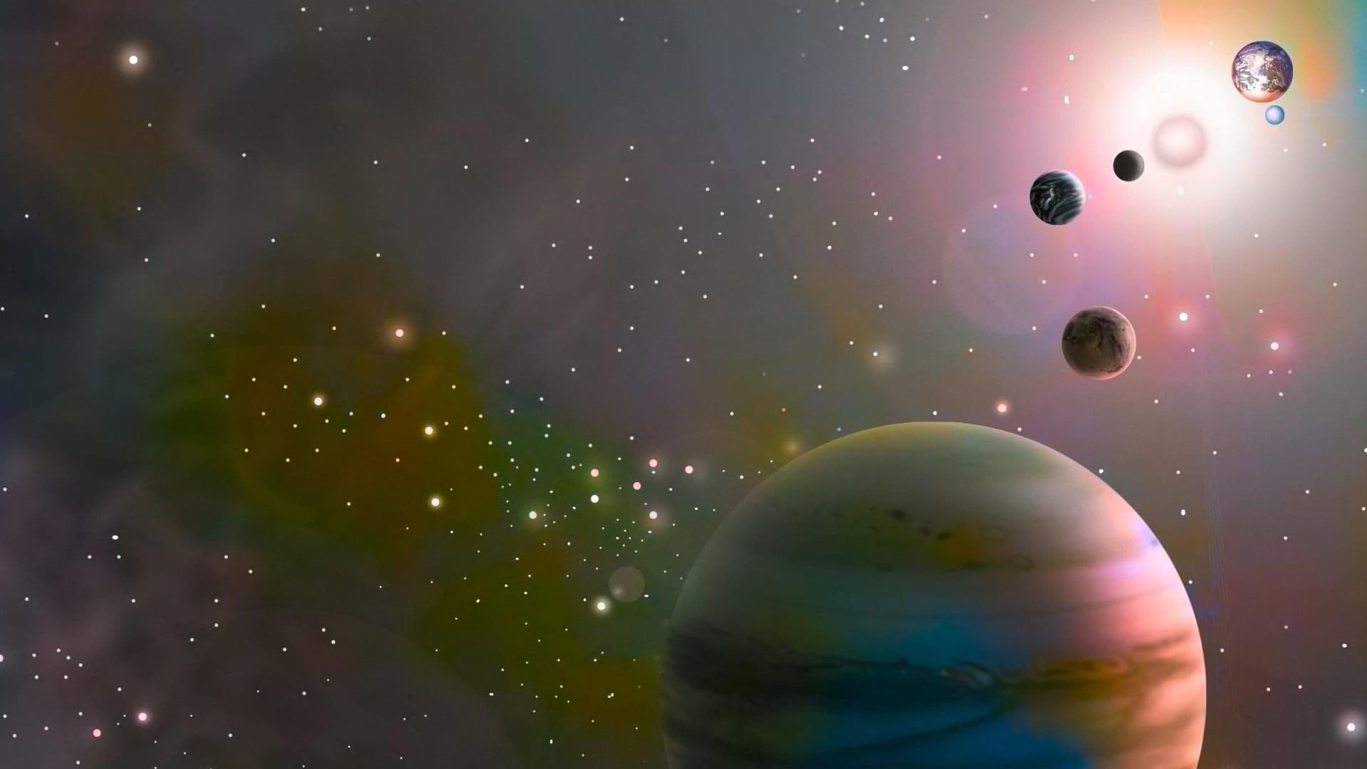 Ilustración artística de alineación planetaria