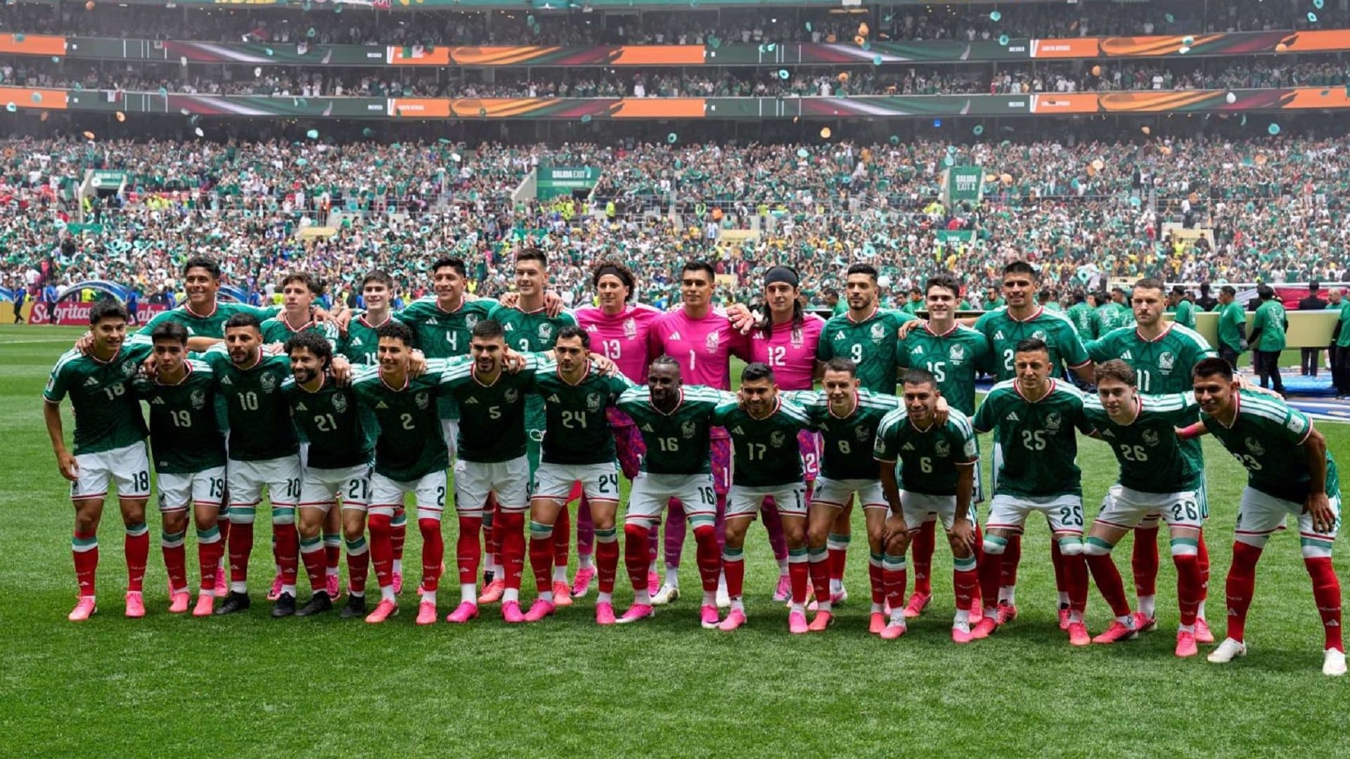Jugadores de la Selección Mexicana.