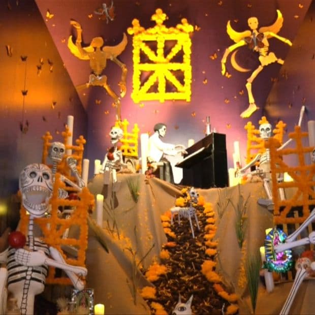 Catrinas y Cempasúchil Dan Color al Tradicional Altar de Muertos en Madrid