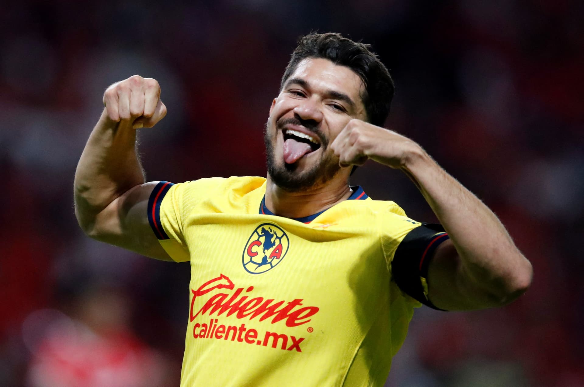 Henry Martín, jugador del América, en un partido de Liga MX