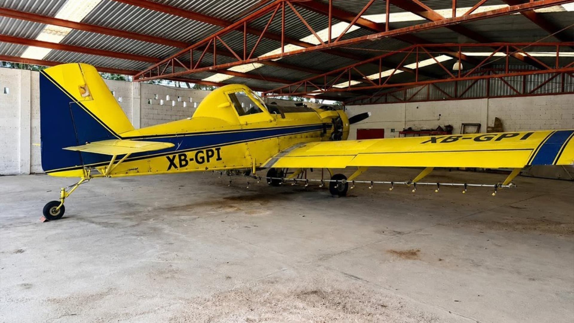 Avioneta segurada en operativo de Campeche.