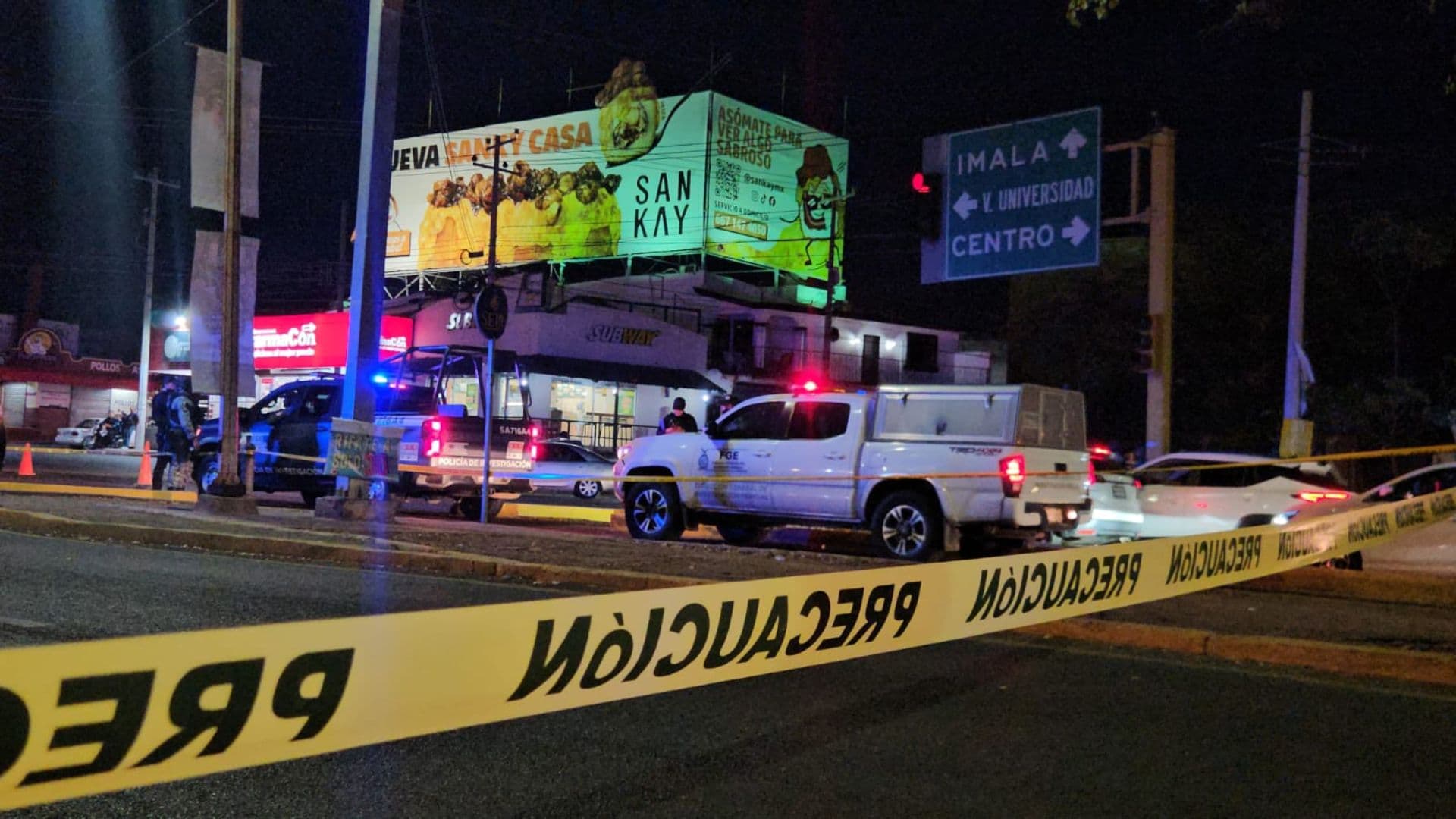 Asesinan a Una Persona Frente a Ciudad Universitaria en Culiacán, Sinaloa