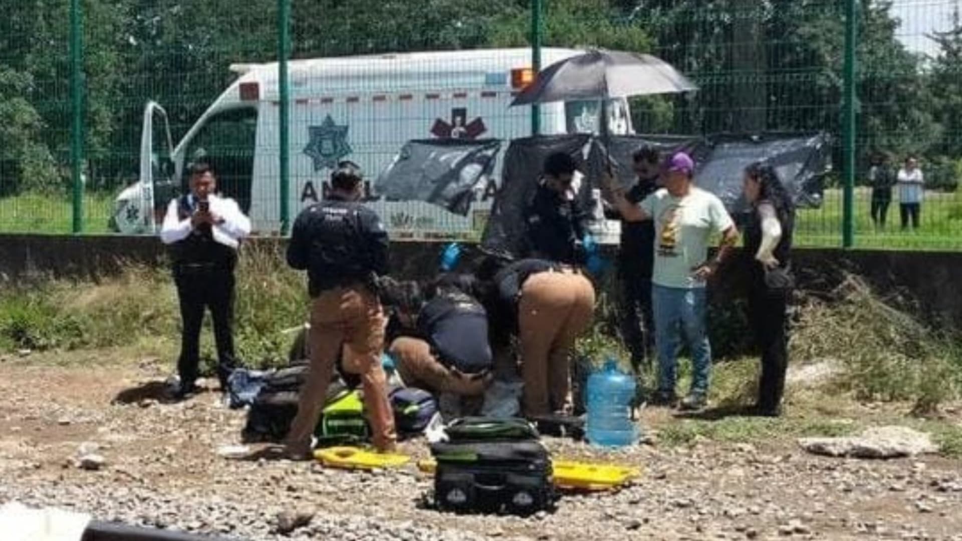 La víctima logró sobrevivir al accidente y fue trasladado al hospital.