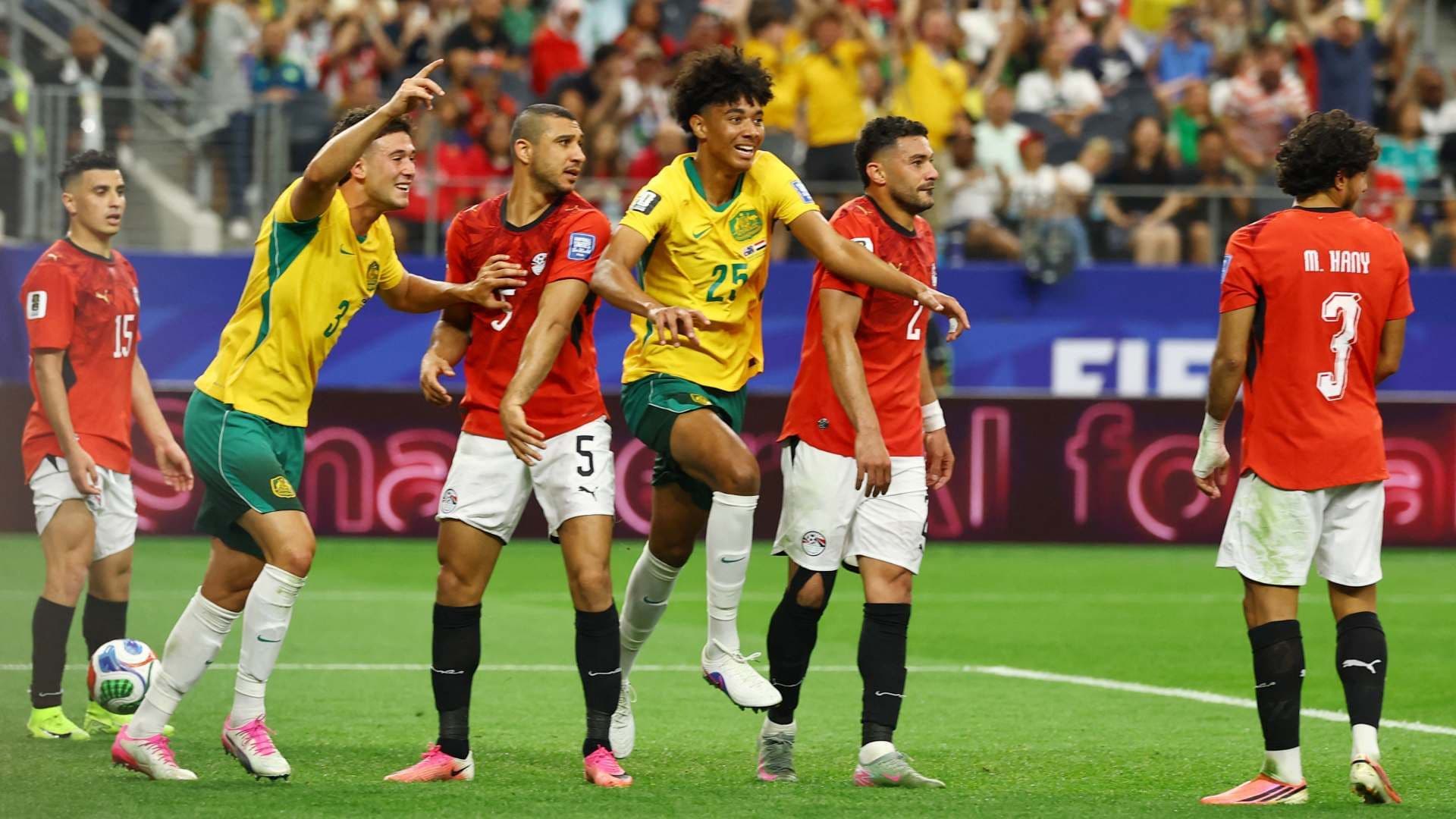 Partido Australia vs Egipto de 16avos de final en el Estadio Dallas, Arlington, Texas, EUA. Foto: Reuters