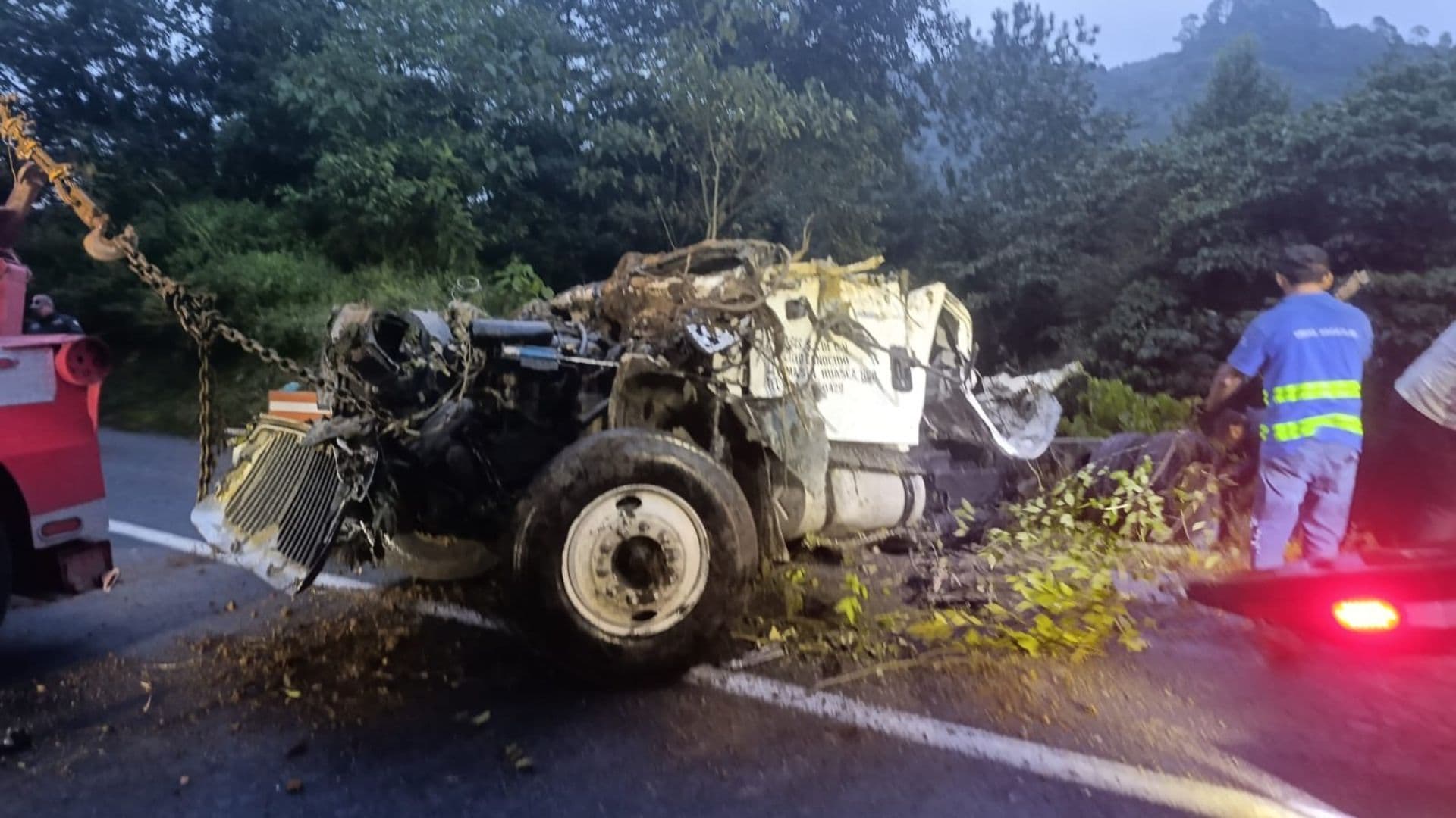 Accidente en el kilómetro 72 de la autopista México-Querétaro